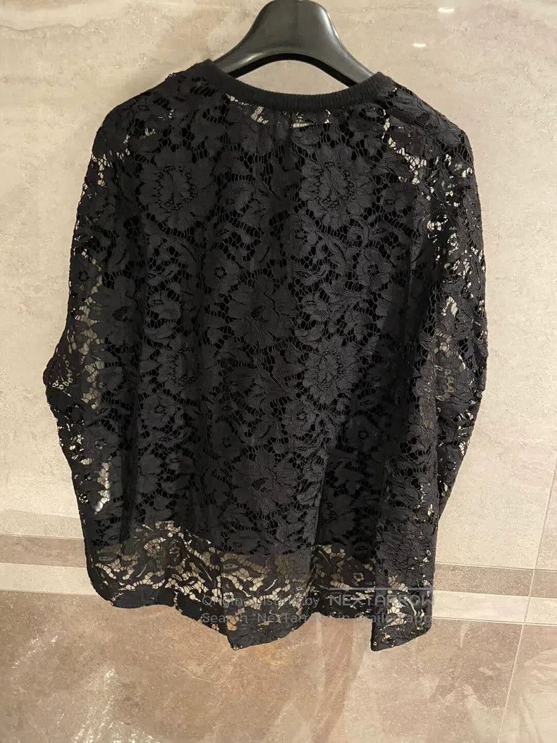 Valentino Valentino Genuine wool and cashmere panelled lace cape top Size XS / US 0-2 / IT 36-38 - 3 Thumbnail