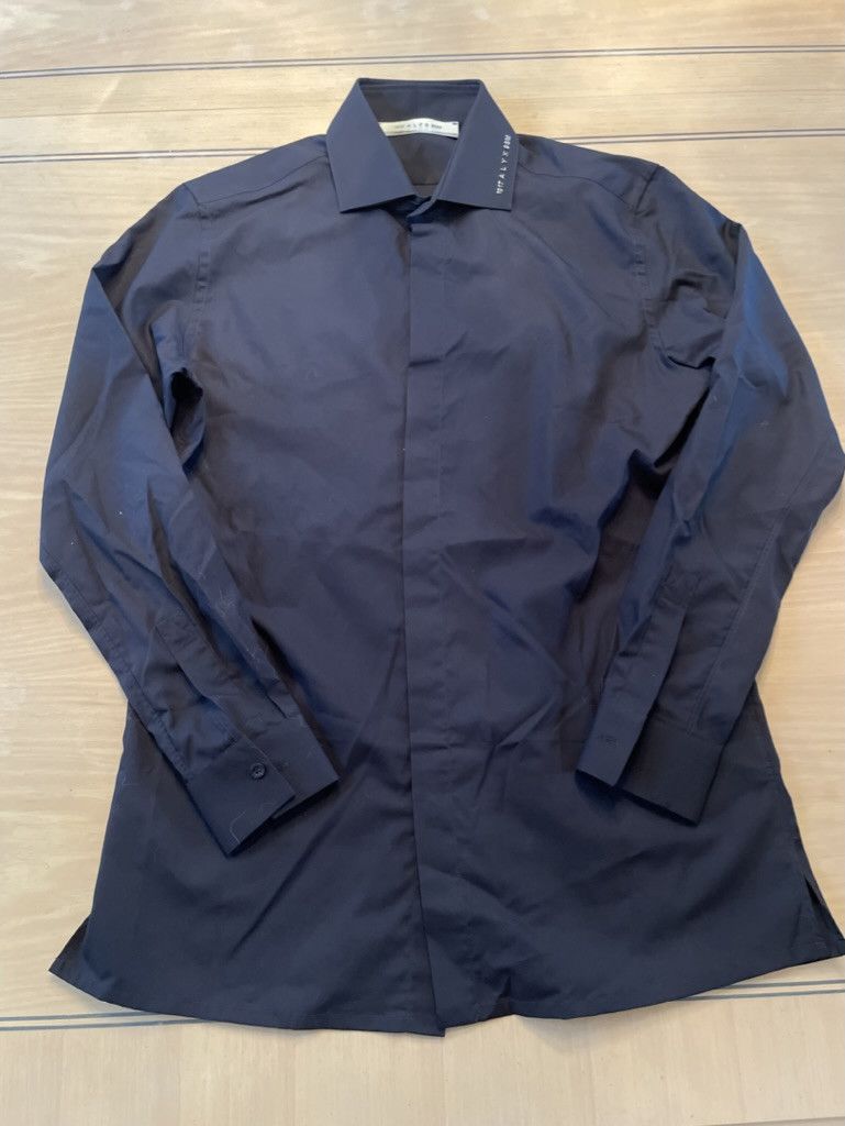 image of 1017 Alyx 9Sm x Alyx Black Button Down Leather Cuff, Men's (Size Medium)