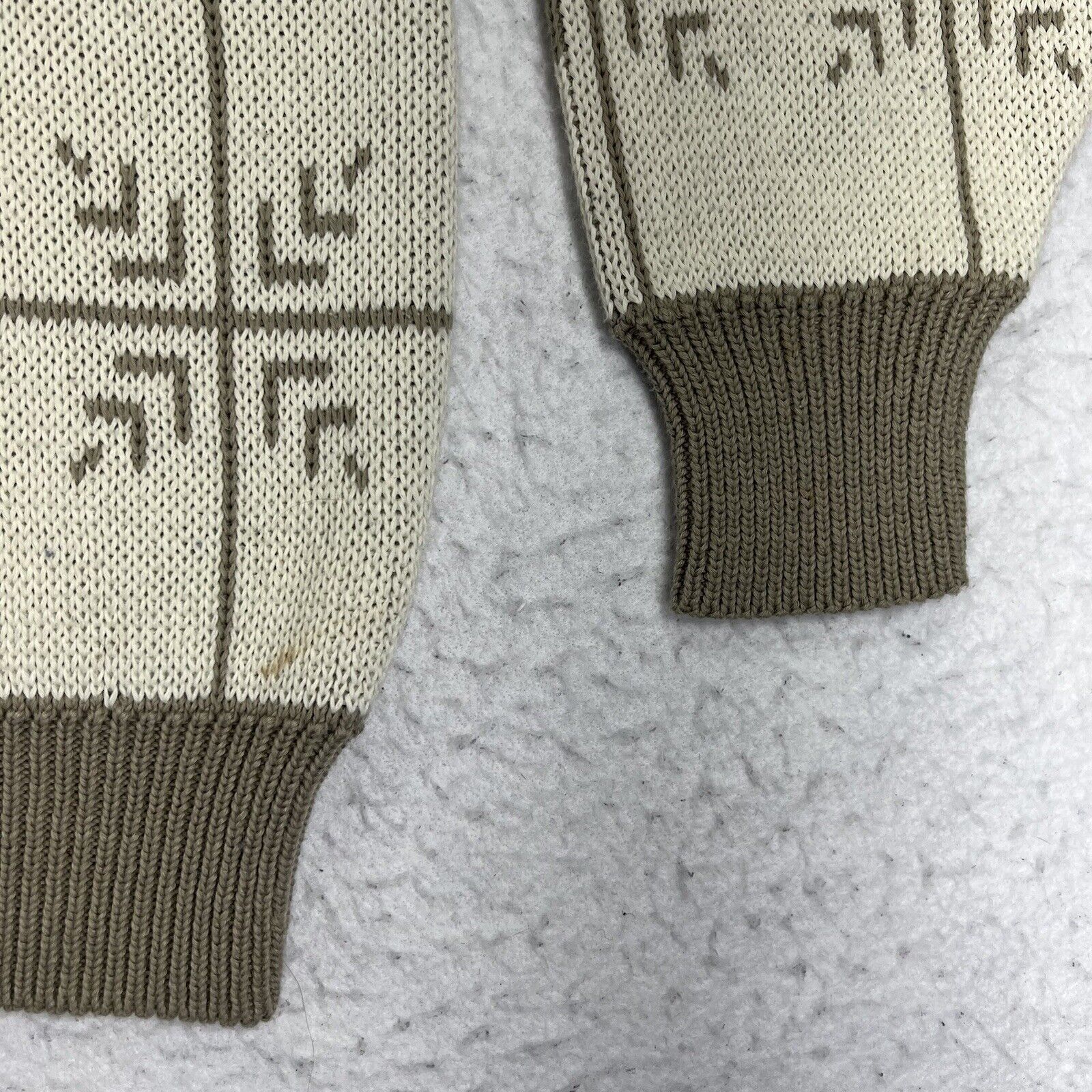 Other Vintage St. Stephen Maison Blanche Large Beige Sweater Size US L / EU 52-54 / 3 - 5 Thumbnail