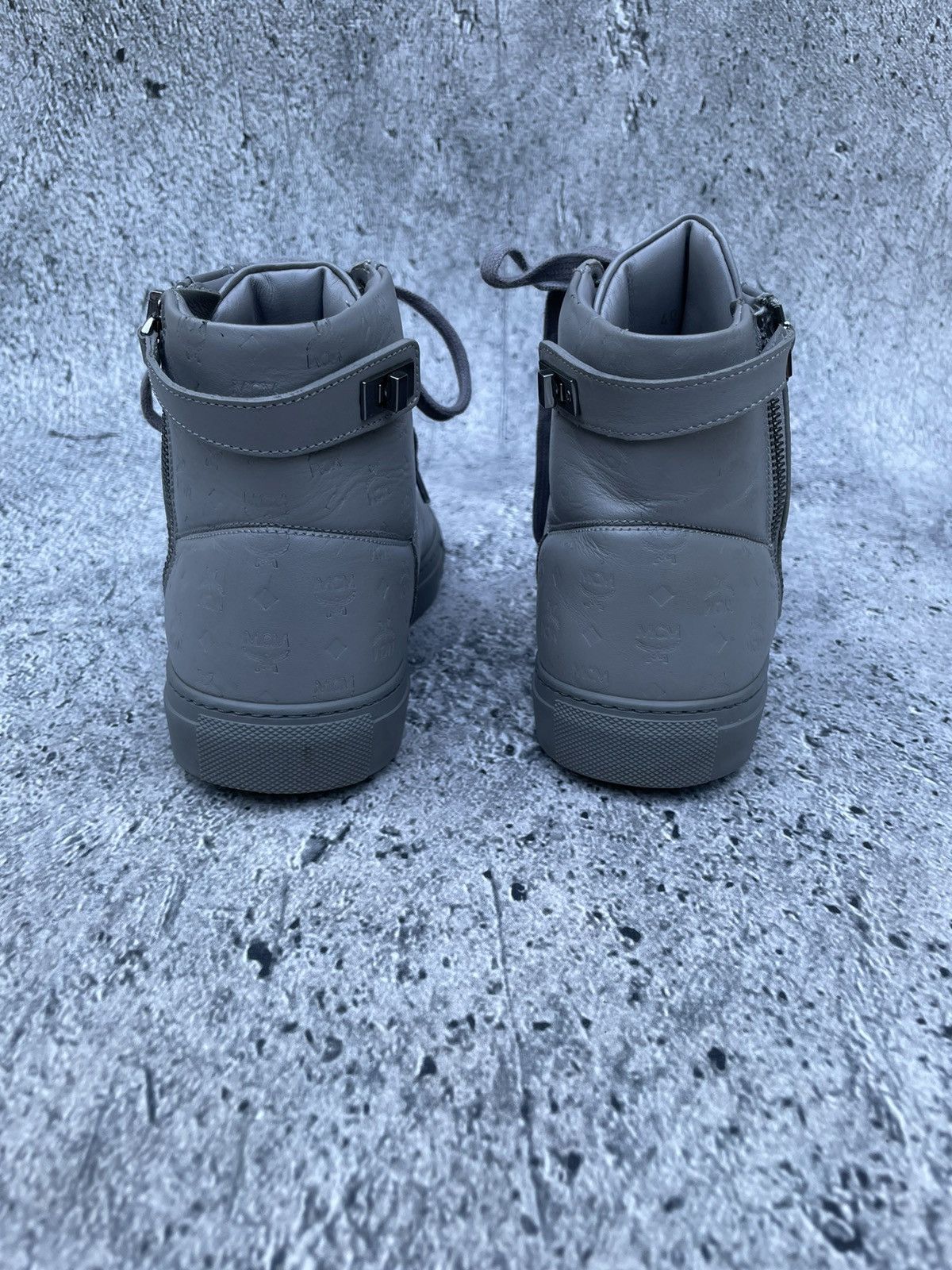 MCM MCM hi top grey sneaker Size US 7 / EU 40 - 4 Thumbnail