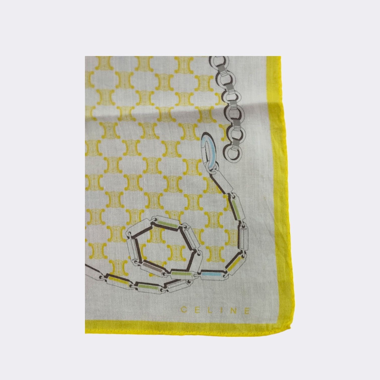Celine × Vintage Vintage Celine Handkerchief Neckerchief Bandana H390I Size ONE SIZE - 3 Thumbnail