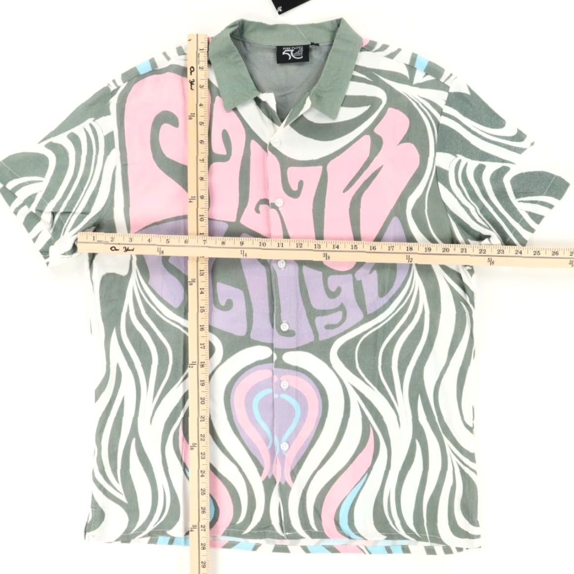 Vintage Pink Floyd Dark Side of the Moon Rayon All Over Print Button Up Shirt Men's M Size US M / EU 48-50 / 2 - 3 Thumbnail