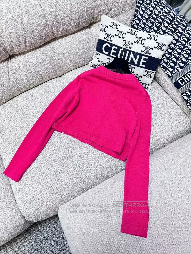 Chanel Chanel 22B rose-red multi-element button long-sleeved shor Size XS / US 0-2 / IT 36-38 - 3 Thumbnail