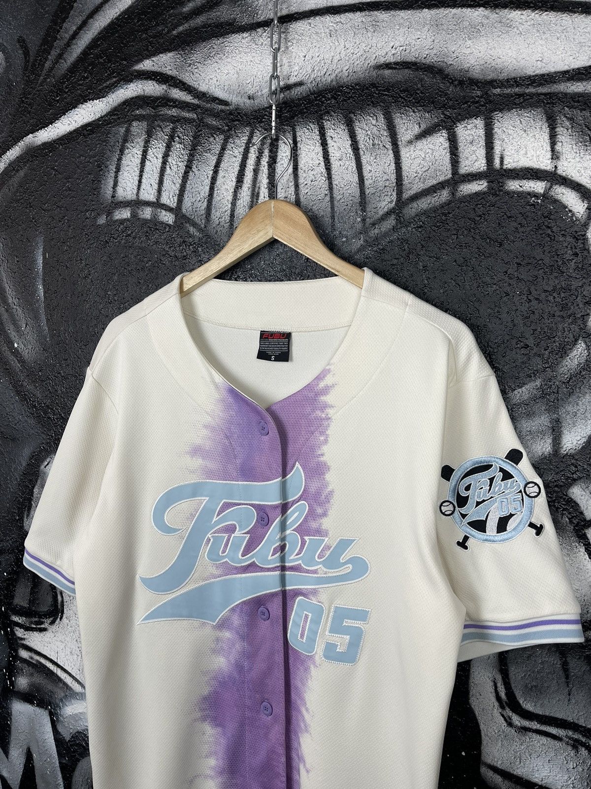Fubu Y2K Fubu 05 Tie Dye Baseball Jersey T-Shirt Men’s Size S Size US S / EU 44-46 / 1 - 4 Thumbnail
