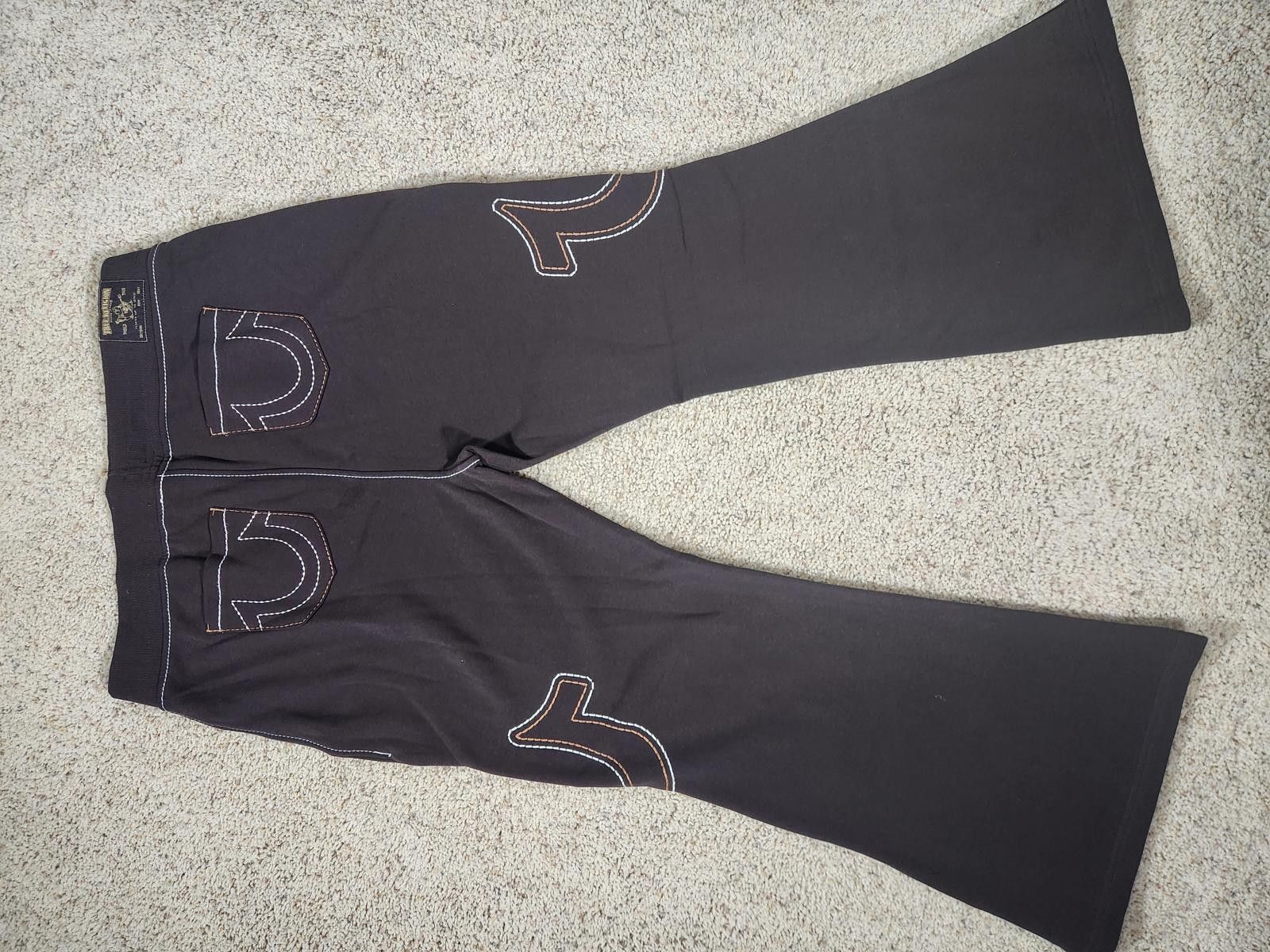 True Religion NEW True Religion Pull-On Flare Jeans Black Anniversary 2XL Size 42" / US 20 - 6 Thumbnail