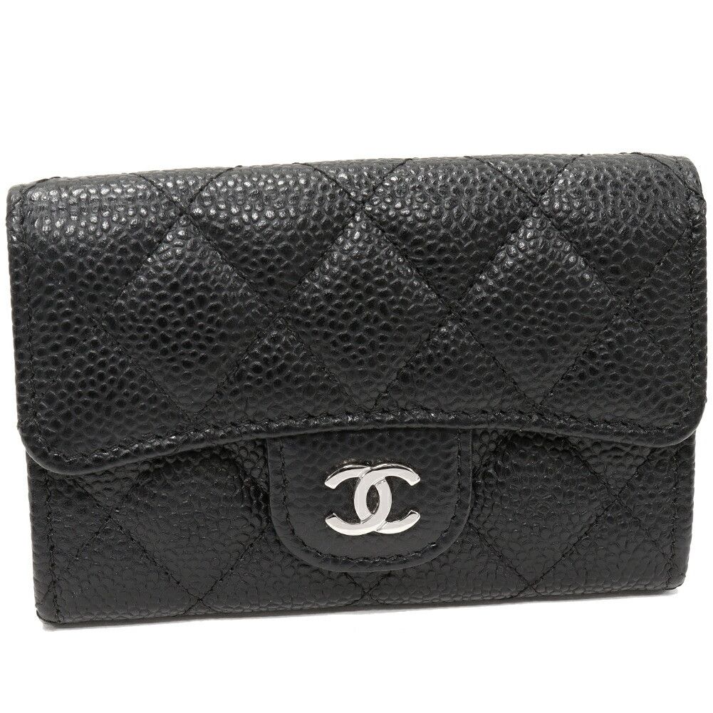 Chanel Chanel Chanel Caviar Skin Card Case Leather Card Case AP0214 DUTY FREE for USA Size ONE SIZE - 1 Thumbnail