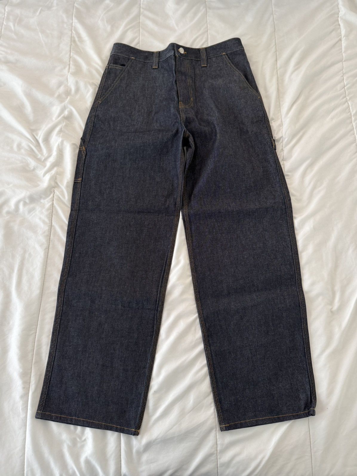 Stussy Stussy raw denim carpenter pants | Grailed
