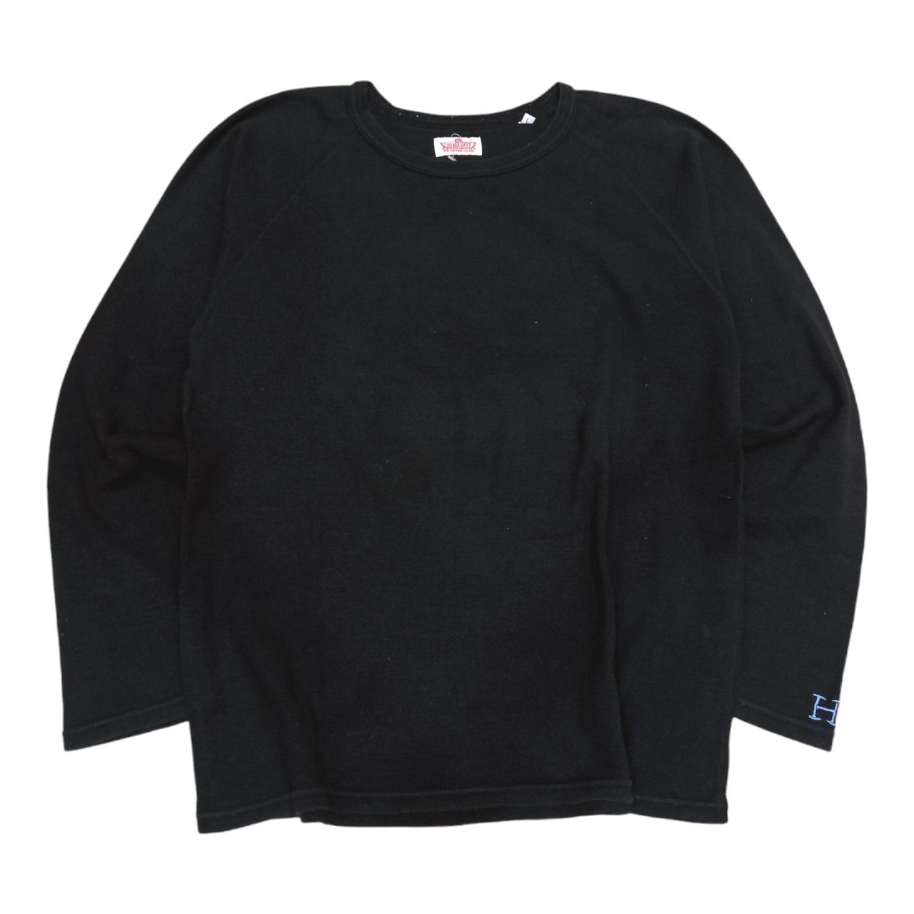 Blue Blue Japan × HOLLYWOOD RANCH MARKET × Japanese Brand H.R.Market Blue Blue Japan Black LS Tee Size L / US 10 / IT 46 - 1 Thumbnail