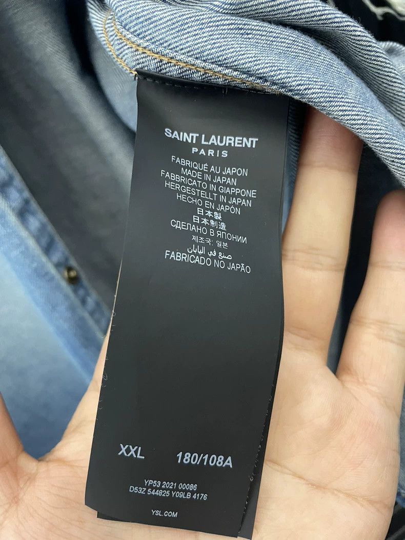 Saint Laurent Paris Saint Laurent Paris Make old denim shirts-2506 Size US XXL / EU 58 / 5 - 2 Thumbnail
