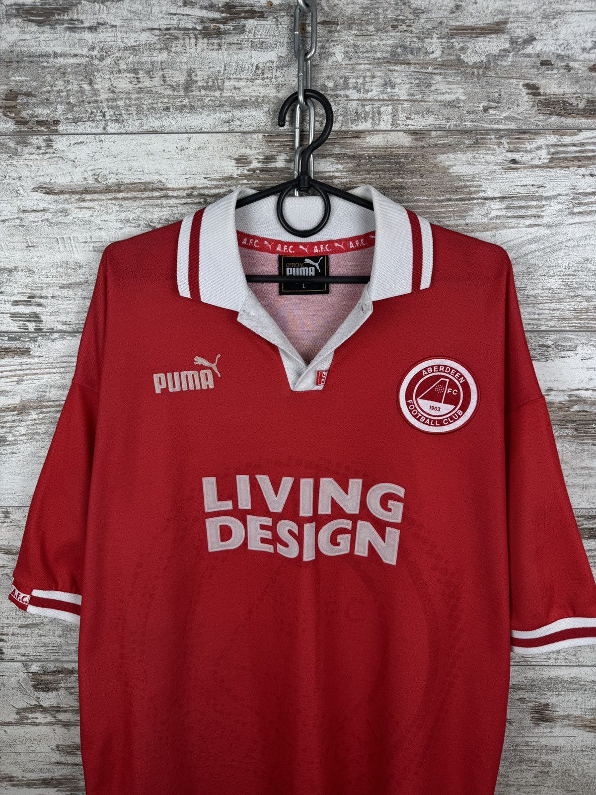Puma Vintage Puma Aberdeen city T-shirt soccer jersey Scotland Size US L / EU 52-54 / 3 - 3 Thumbnail