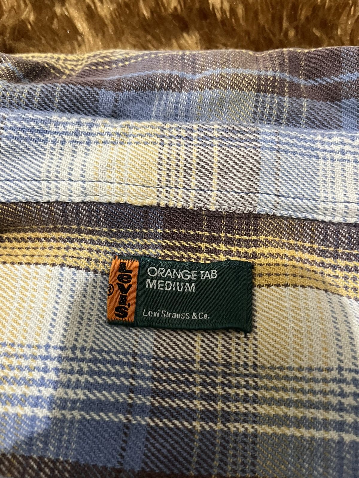 Levi's Vintage Clothing Levi’s flannel orange tab medium Y2K Style vintage Size US M / EU 48-50 / 2 - 3 Thumbnail