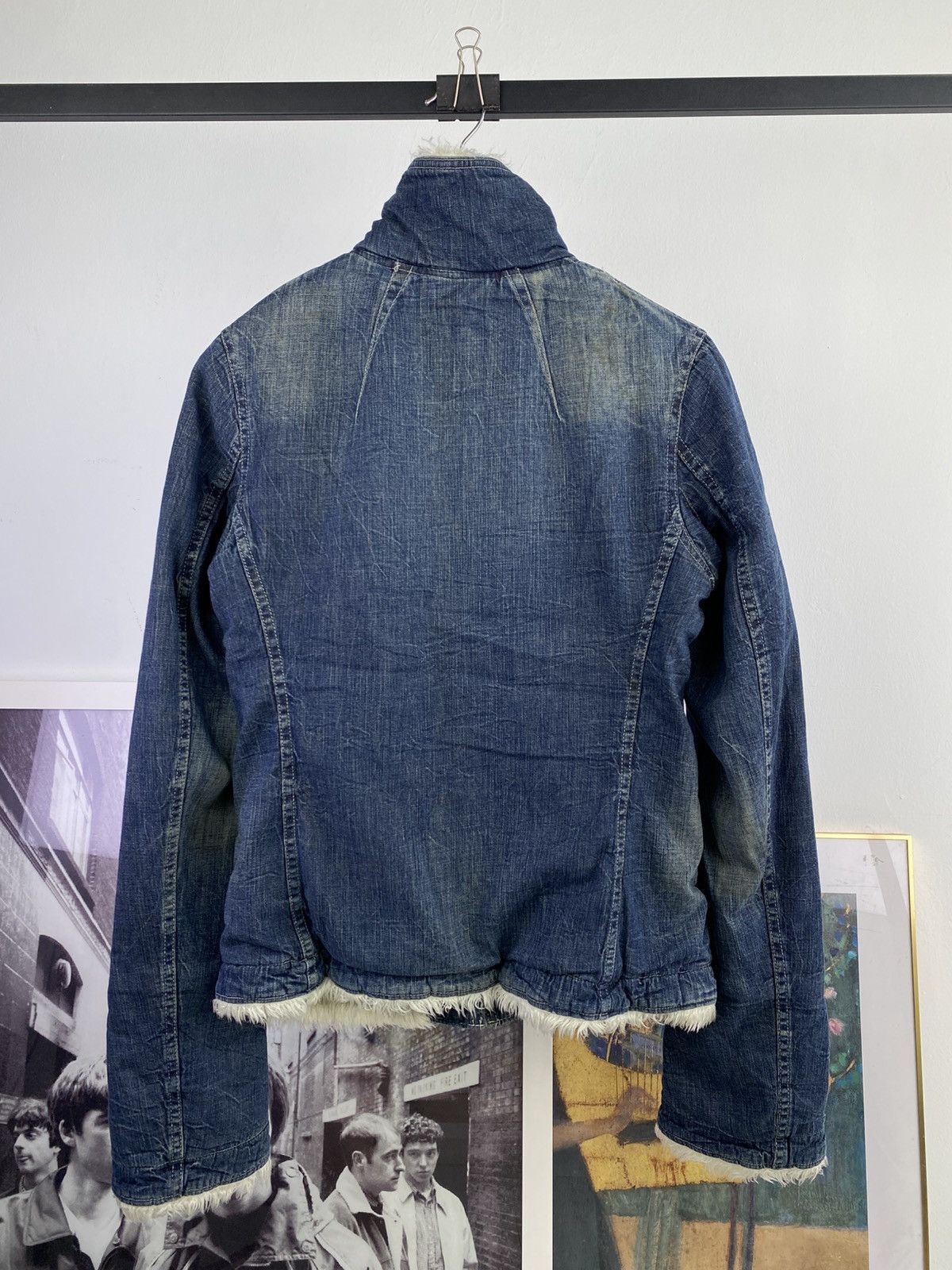 Hysteric Glamour 2000’s Hysterics High Collar Faux Fur Lining Denim Jacket Size S / US 4 / IT 40 - 4 Thumbnail