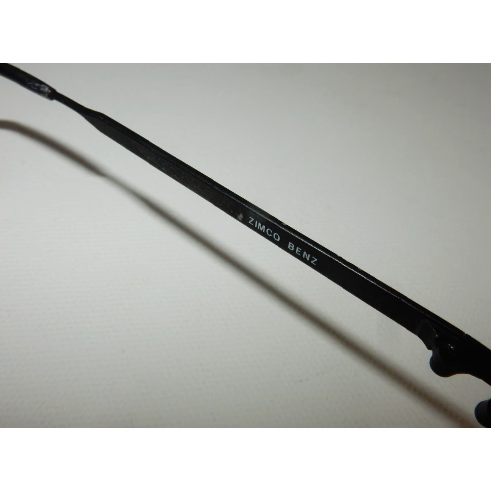 Frame VINTAGE Zimco Sunglasses Frames Men 56mm Black Aviator Retro 1980s Size ONE SIZE - 5 Thumbnail