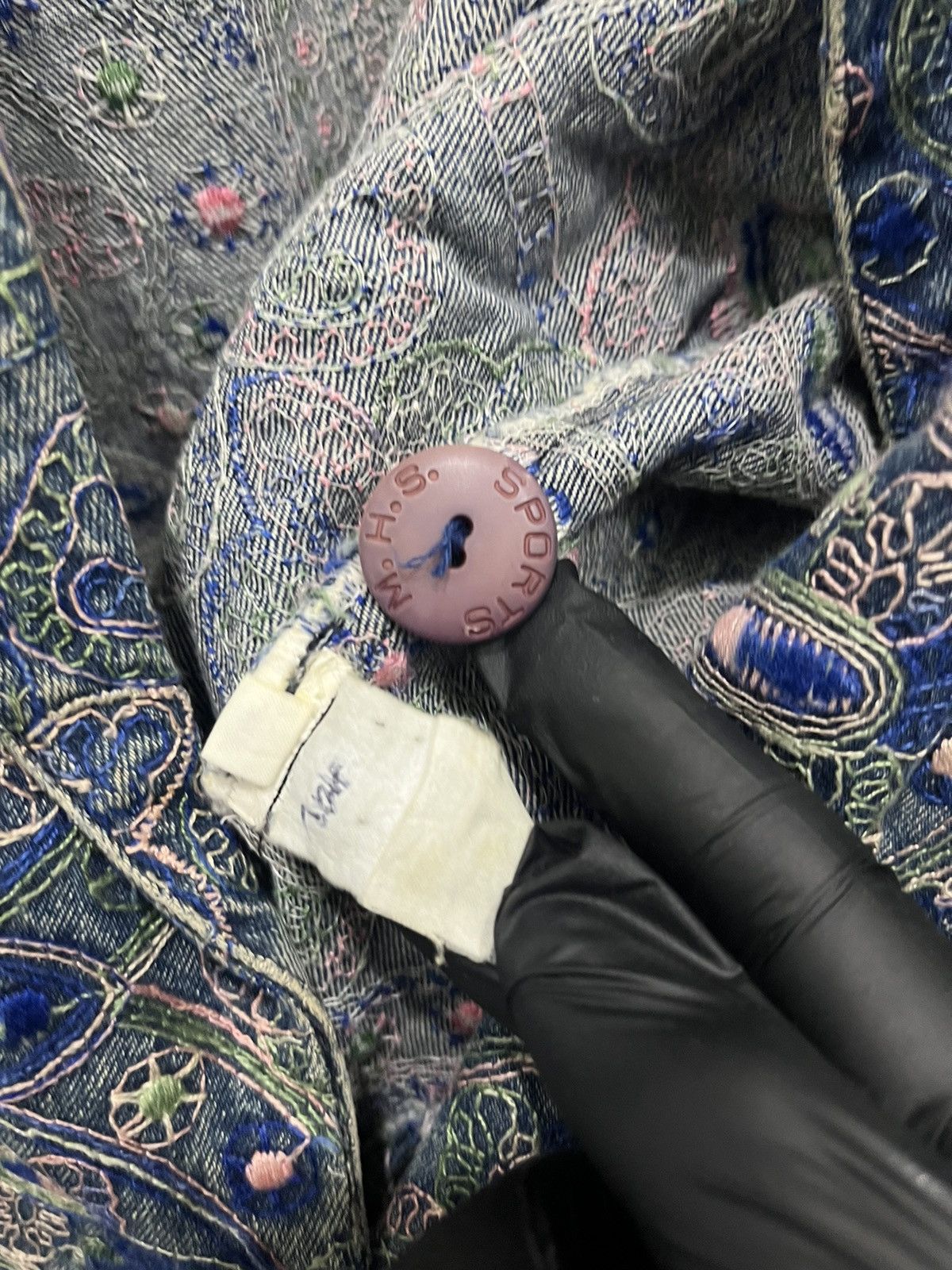 Vintage Japanese Brand Denim Jacket Art Graphic Full Flower Vintage Size US XL / EU 56 / 4 - 3 Thumbnail