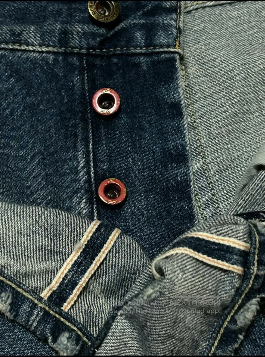 Visvim Denham Light Blue Distressed Denim Jeans. Size US 40 / EU 56 - 6 Thumbnail