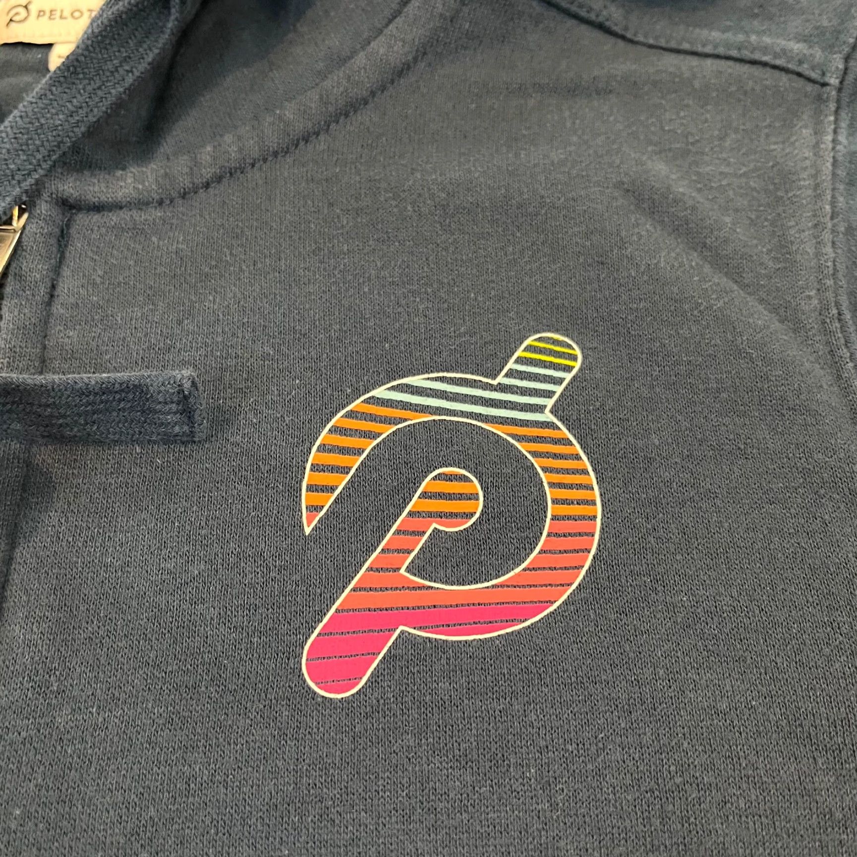 Vintage Peloton Jacket Womens Medium Blue Ultimate Fleece Zip Hoodie Cycling Training Size M / US 6-8 / IT 42-44 - 3 Thumbnail