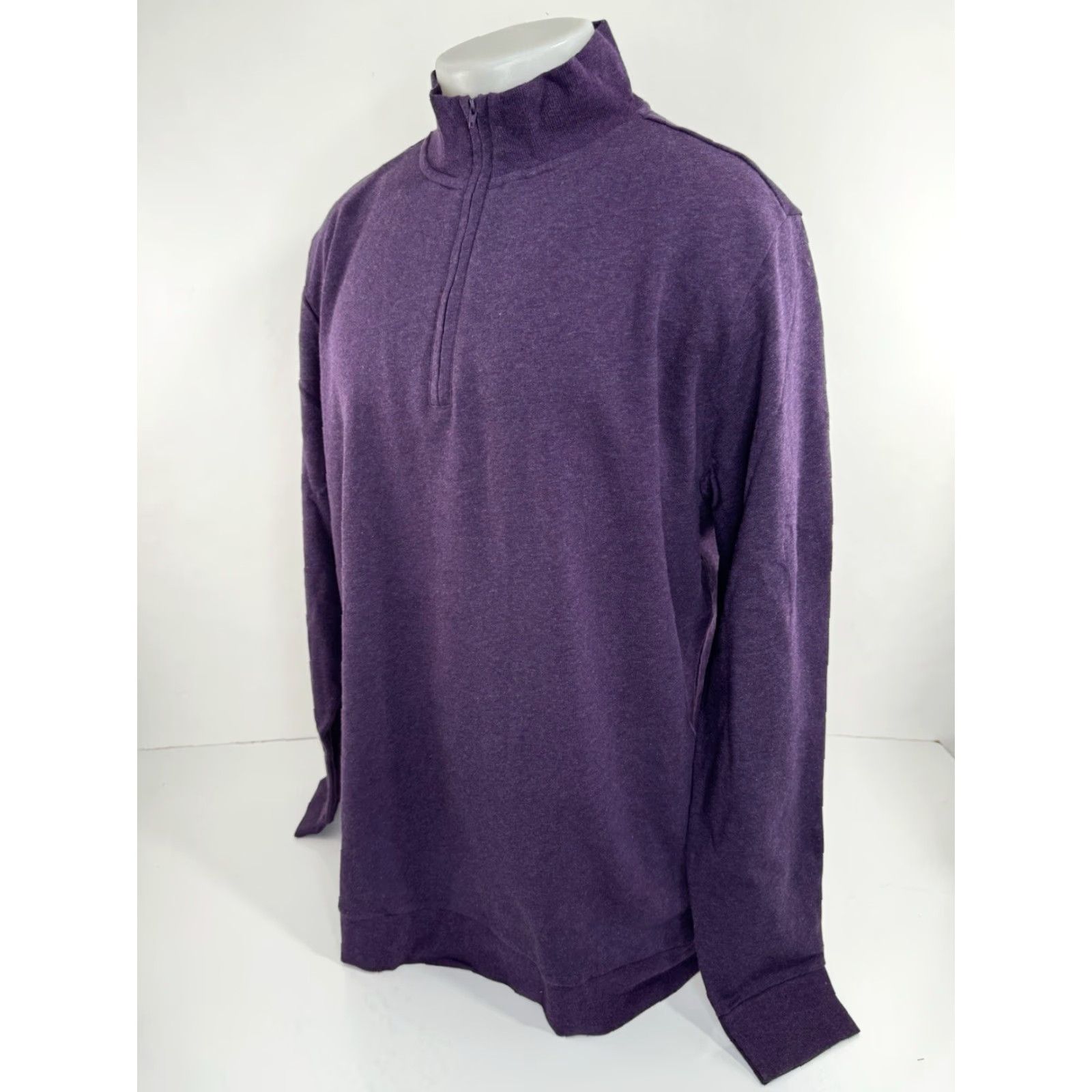 Vintage CRIQUET Austin - NEW w TAG - Fleece 1/4 Zip Pullover Mens 2XL Sweatshirt Jacket Purple Size US XXL / EU 58 / 5 - 2 Thumbnail
