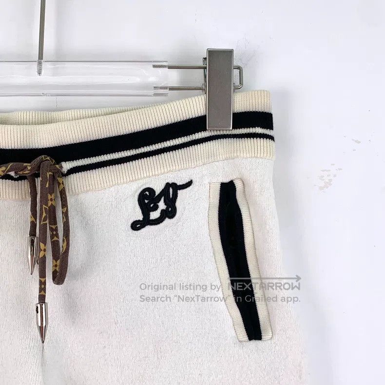 Louis Vuitton Louis Vuitton size s White striped wool drawstring slacks p Size US 28 / EU 44 - 3 Thumbnail