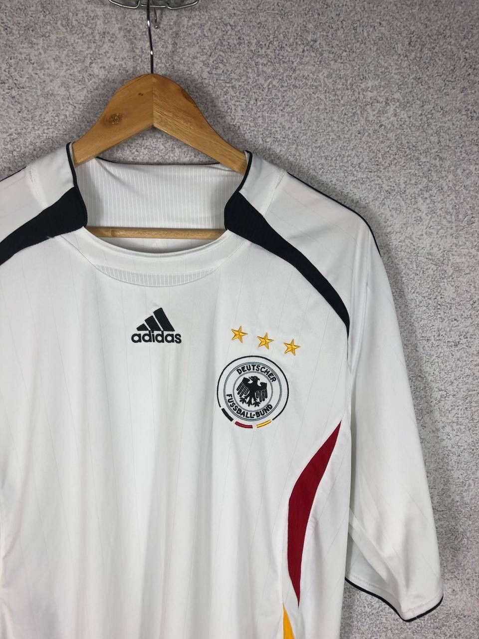Adidas Vintage Germany 2005 2006 Adidas Home Jersey Football Shirt Size US XL / EU 56 / 4 - 2 Thumbnail