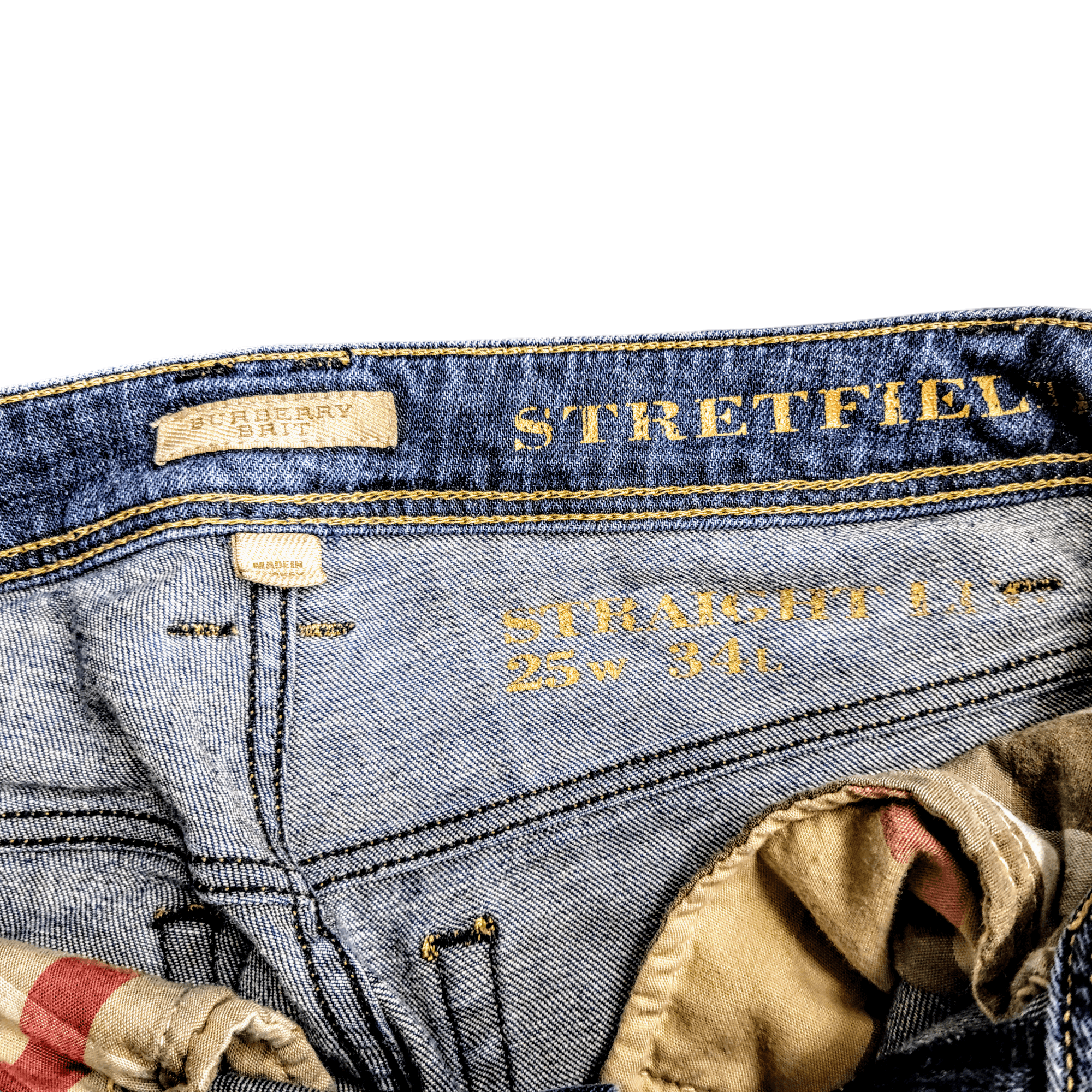 Burberry Burberry Brit Stretfield Straight Blue Jeans Size 25" / US 0 / IT 36 - 9 Thumbnail