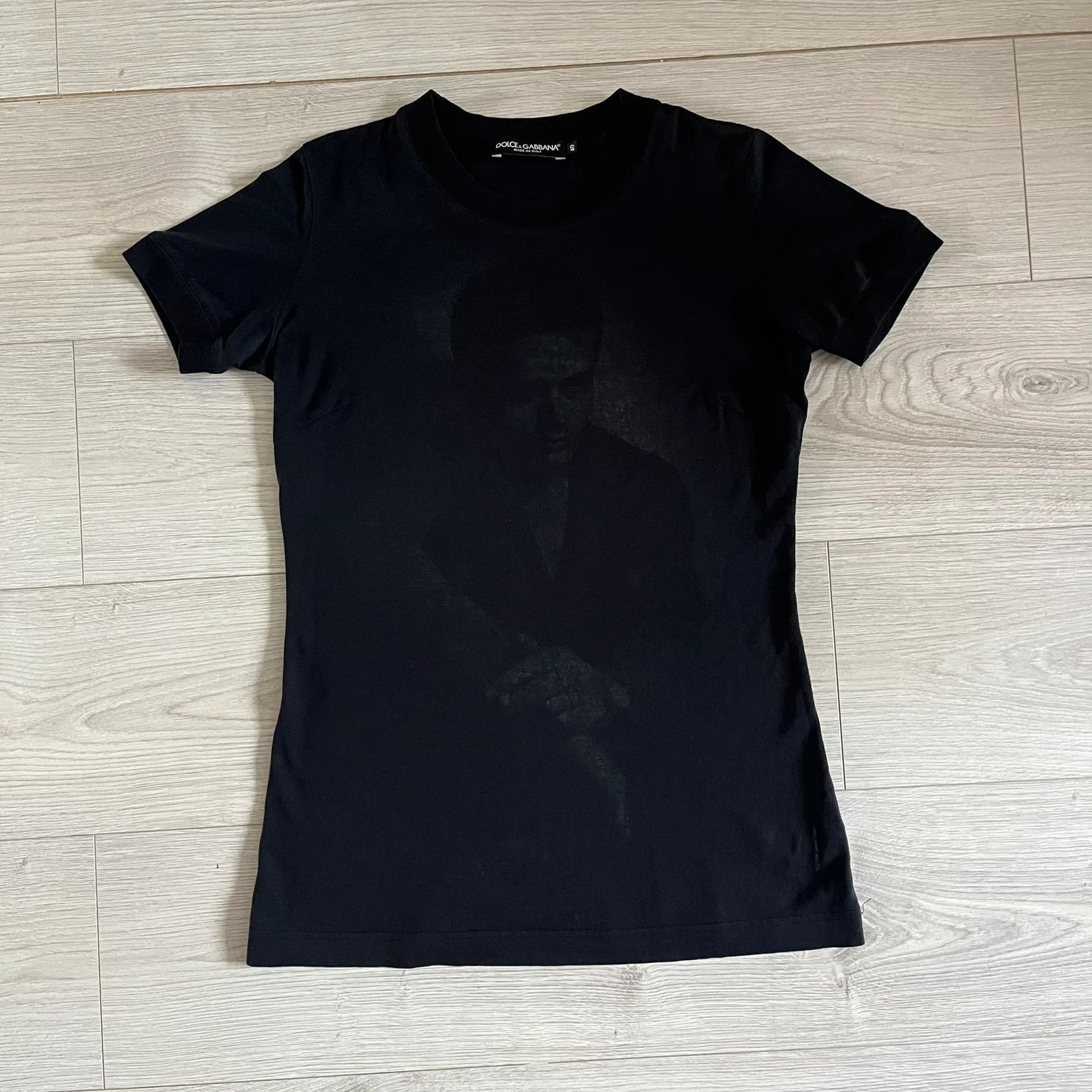 Dolce & Gabbana Dolce & Gabbana James Dean Black Tee Size S / US 4 / IT 40 - 1 Thumbnail