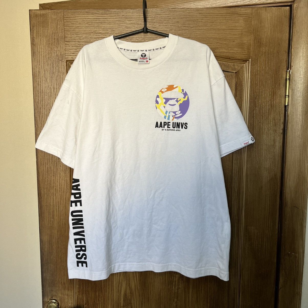 Aape Aape Bape circle logo t-shirt tee big logo Size US XL / EU 56 / 4 - 4 Thumbnail