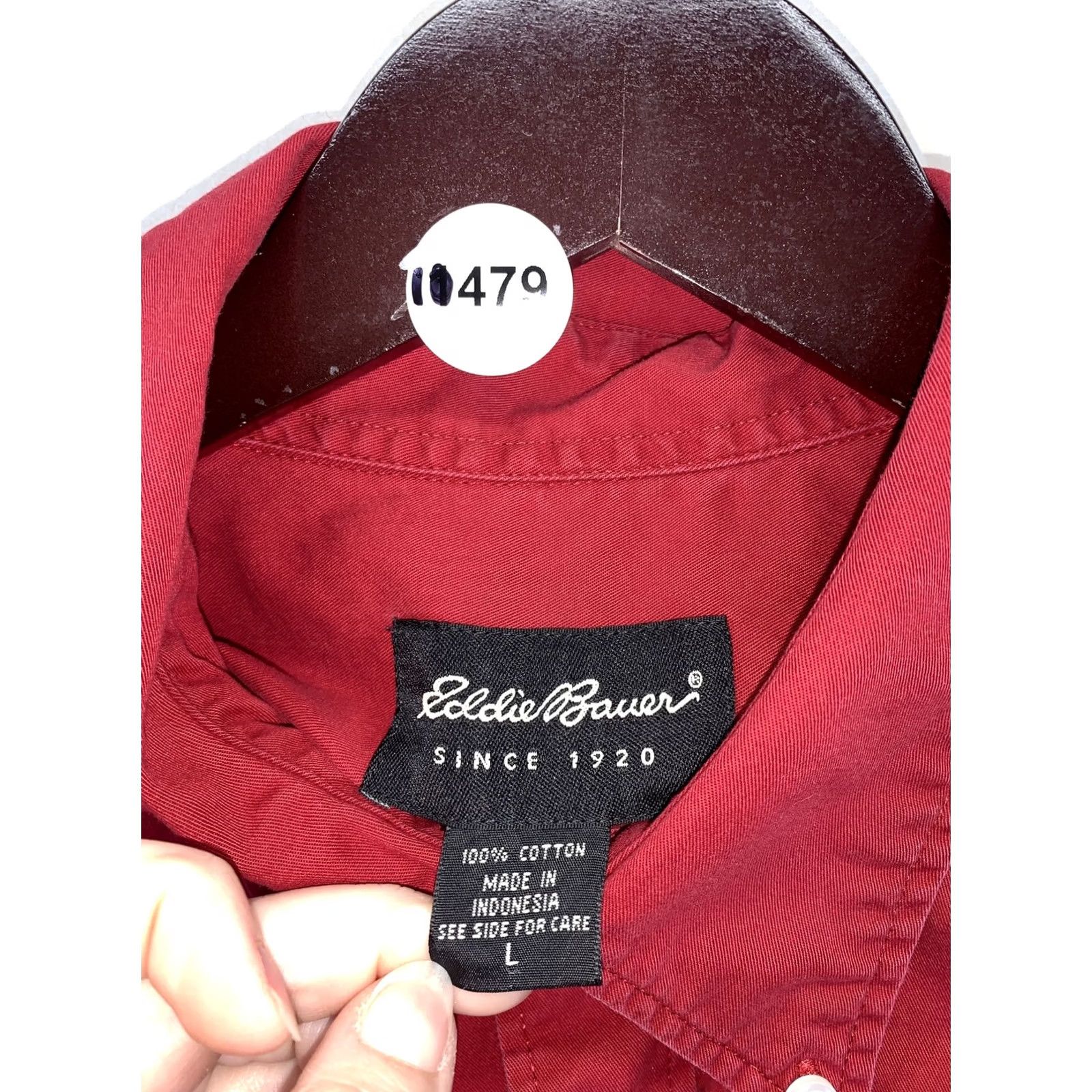 Eddie Bauer VINTAGE Eddie Bauer Button-Down Shirt Mens Red Cotton Large-10479 Size US L / EU 52-54 / 3 - 3 Thumbnail