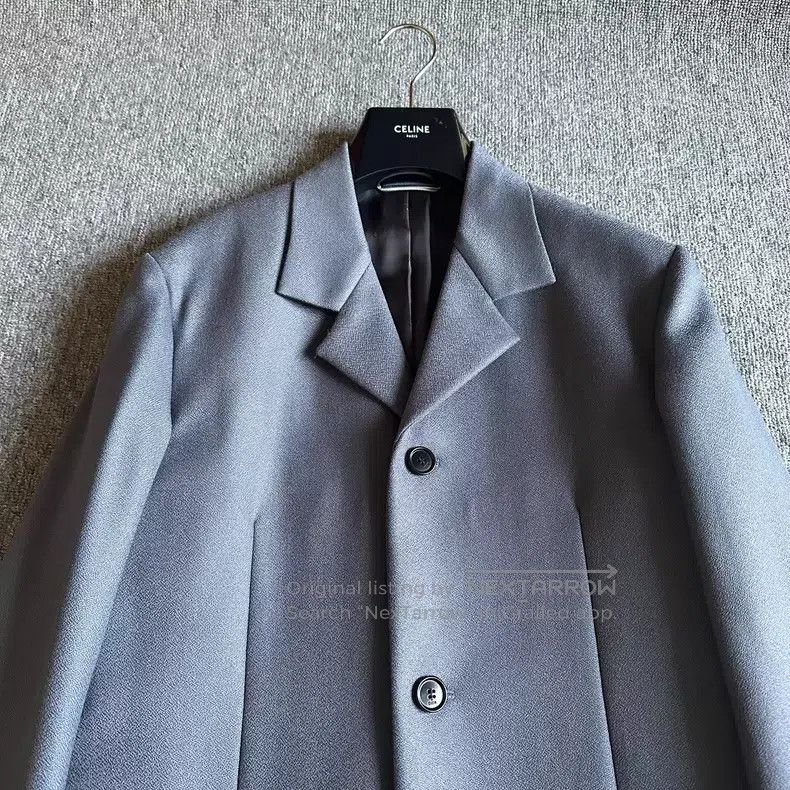 Dior Dior 20ss haze blue woollen coat Size US M / EU 48-50 / 2 - 3 Thumbnail
