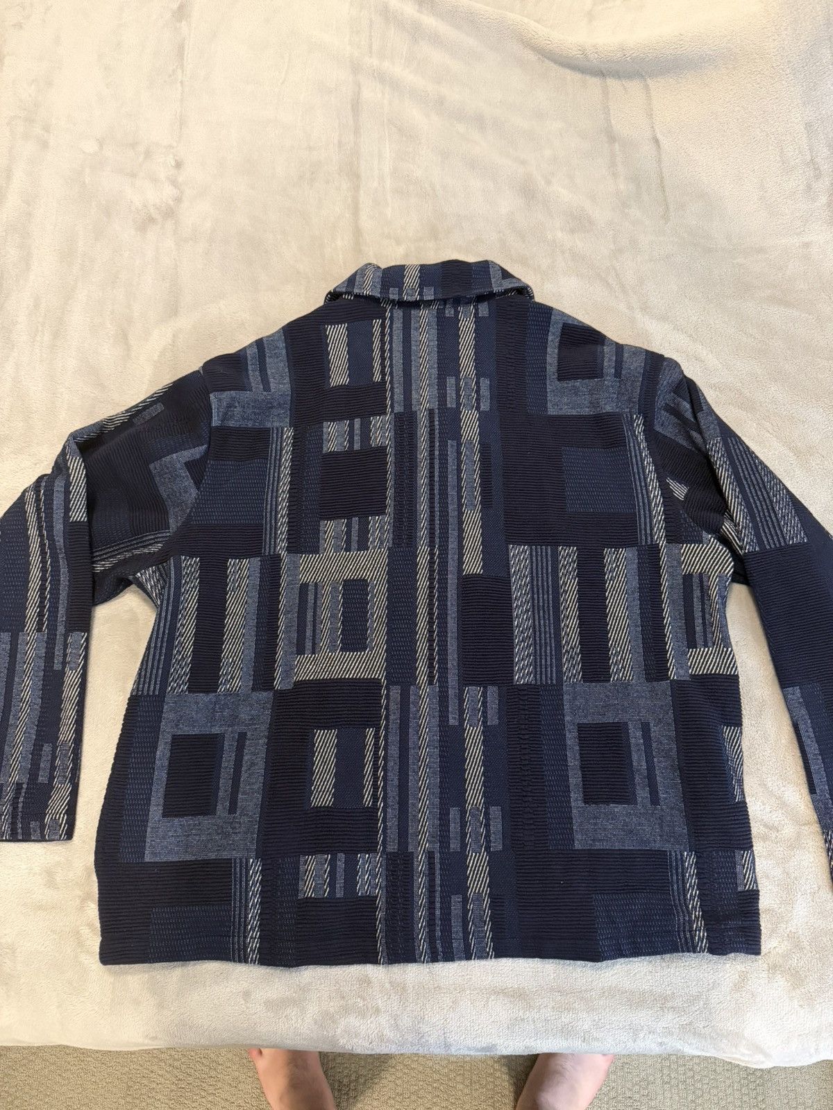 Kith Kith Geometric Knit Coaches Jacket Nocturnal XL New With Tag Size US XL / EU 56 / 4 - 6 Thumbnail