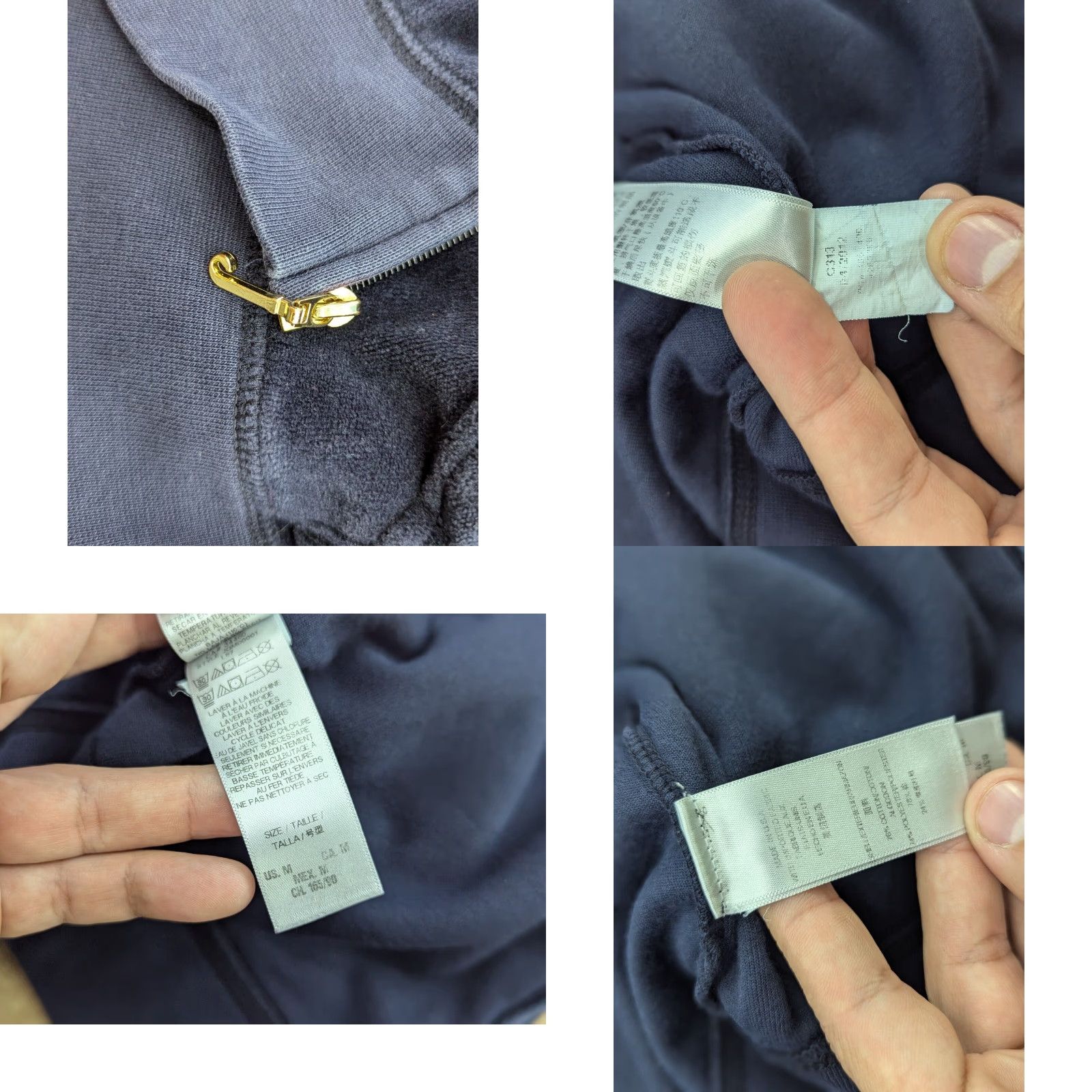 Juicy Couture Juicy Couture Velour Jacket Hoodie Womens Medium M Full Zip Blue Jacket Womens Regular Medium Blue Juicy Couture Velour Jacket Hoodie Full Zip Size S / US 4 / IT 40 - 9 Thumbnail
