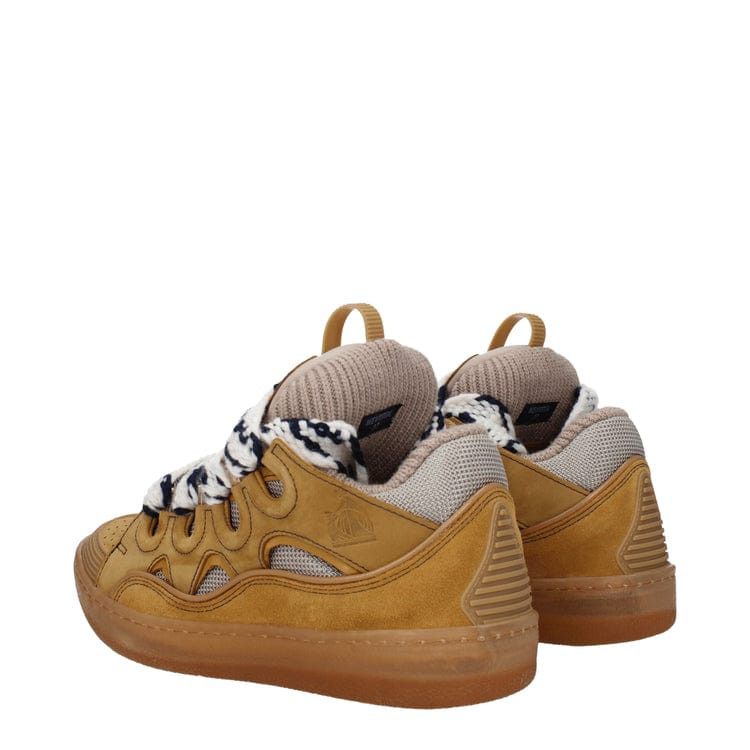 Lanvin o1w1db11024 Curb Low Top Sneakers in Tan & Beige Size US 11 / EU 44 - 4 Thumbnail