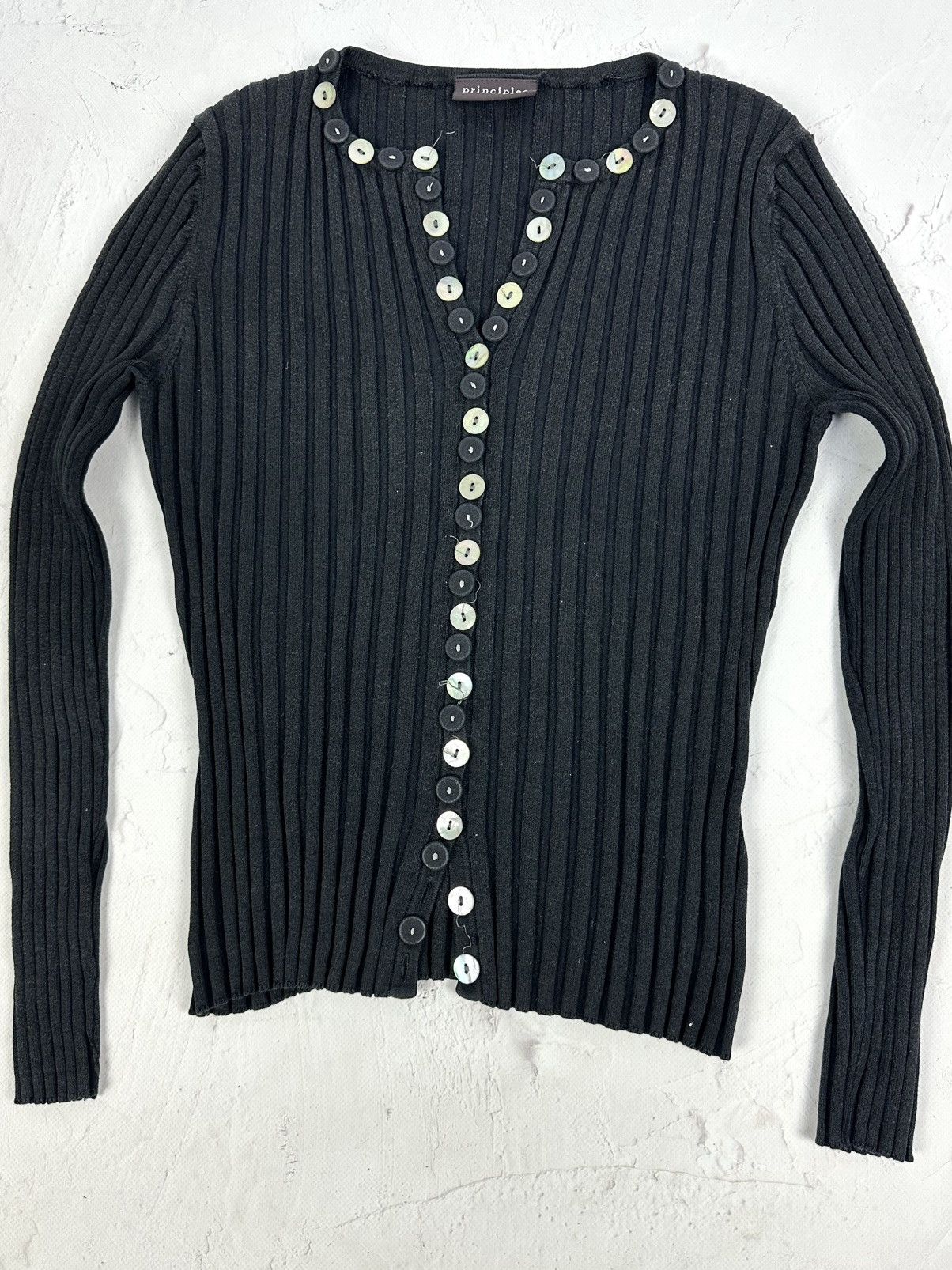 If Six Was Nine Vintage Ribbed Buttons Sweater Size S / US 4 / IT 40 - 3 Thumbnail