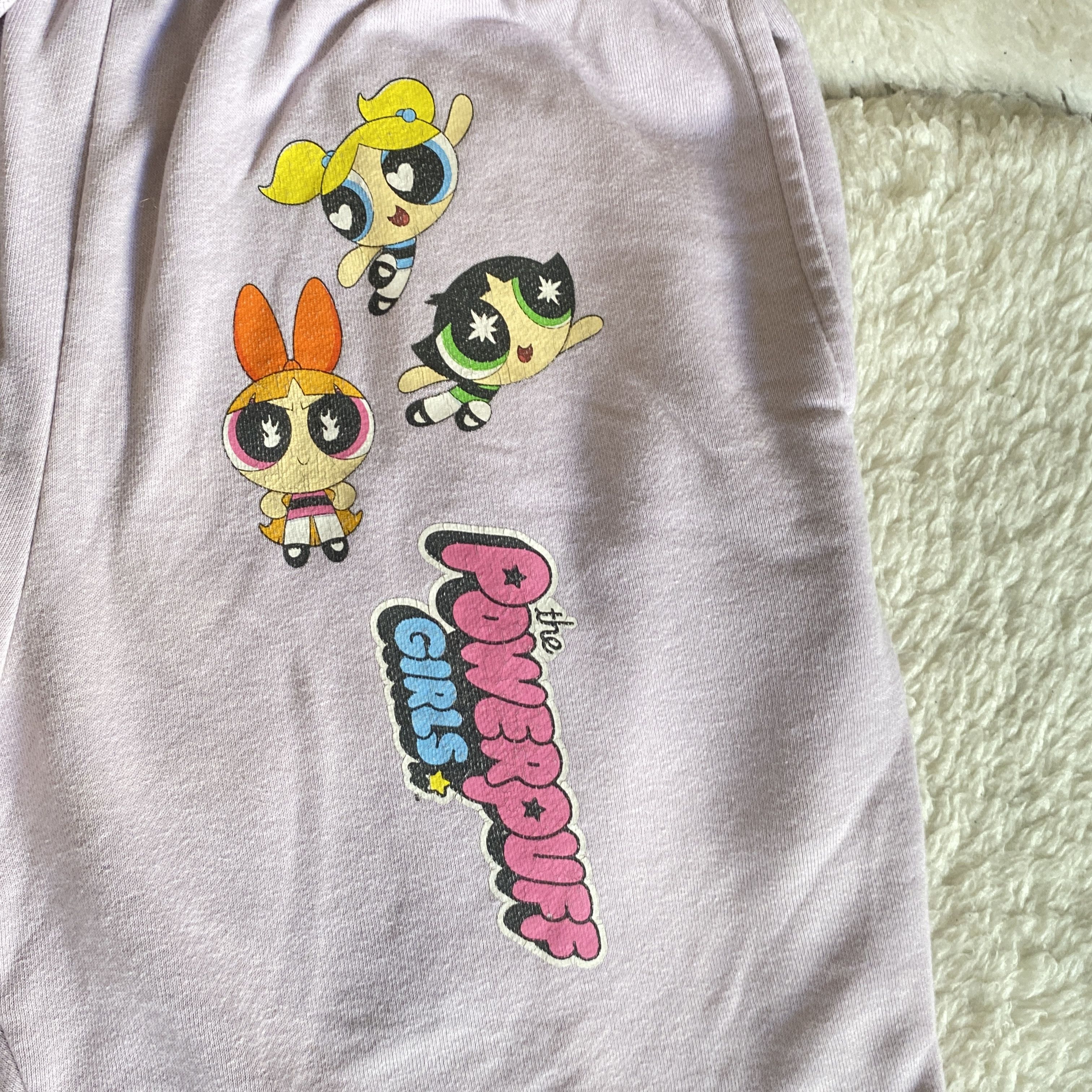 Other Powerpuff Girls Lilac Fleece Shorts - Small Size 27" / US 4 / IT 40 - 6 Thumbnail