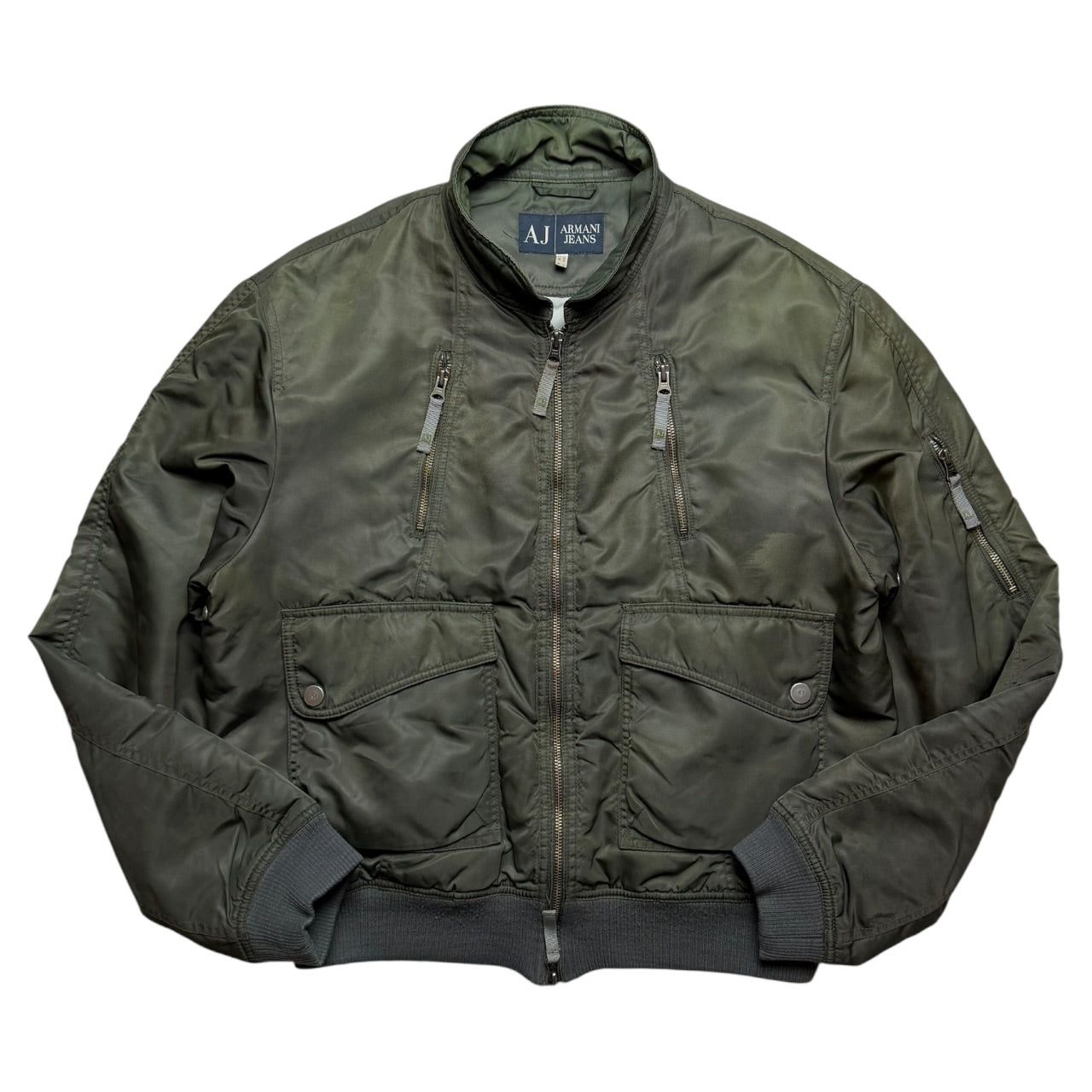 Armani Armani Jeans Bomber Jacket (L) Size US L / EU 52-54 / 3 - 1 Thumbnail