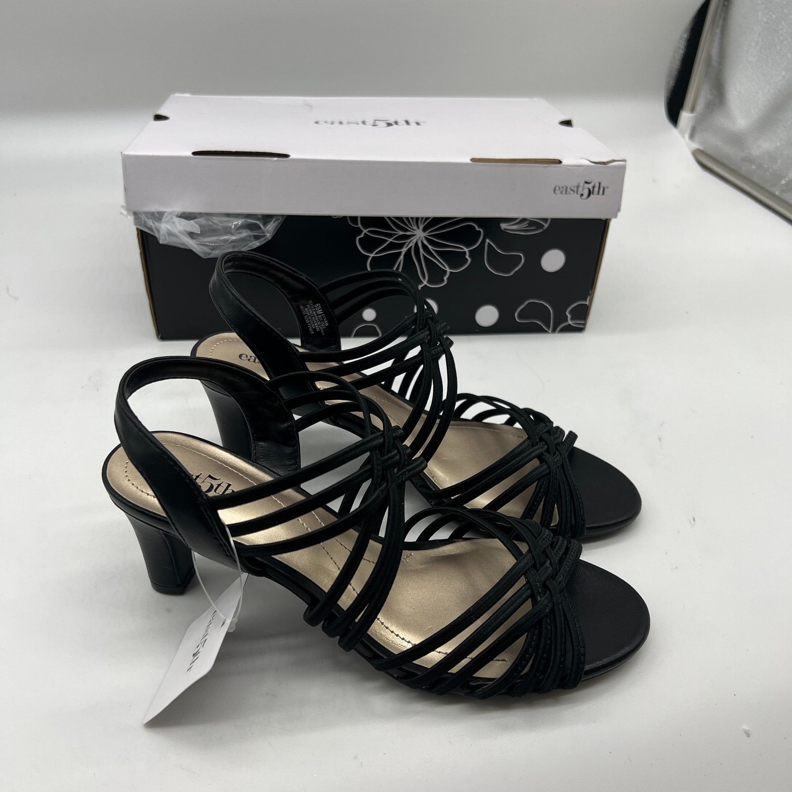 Other East 5th East Fifth Niko Women Shoes Heel Sandal Black Size US 6.5 / IT 36.5 - 1 Thumbnail