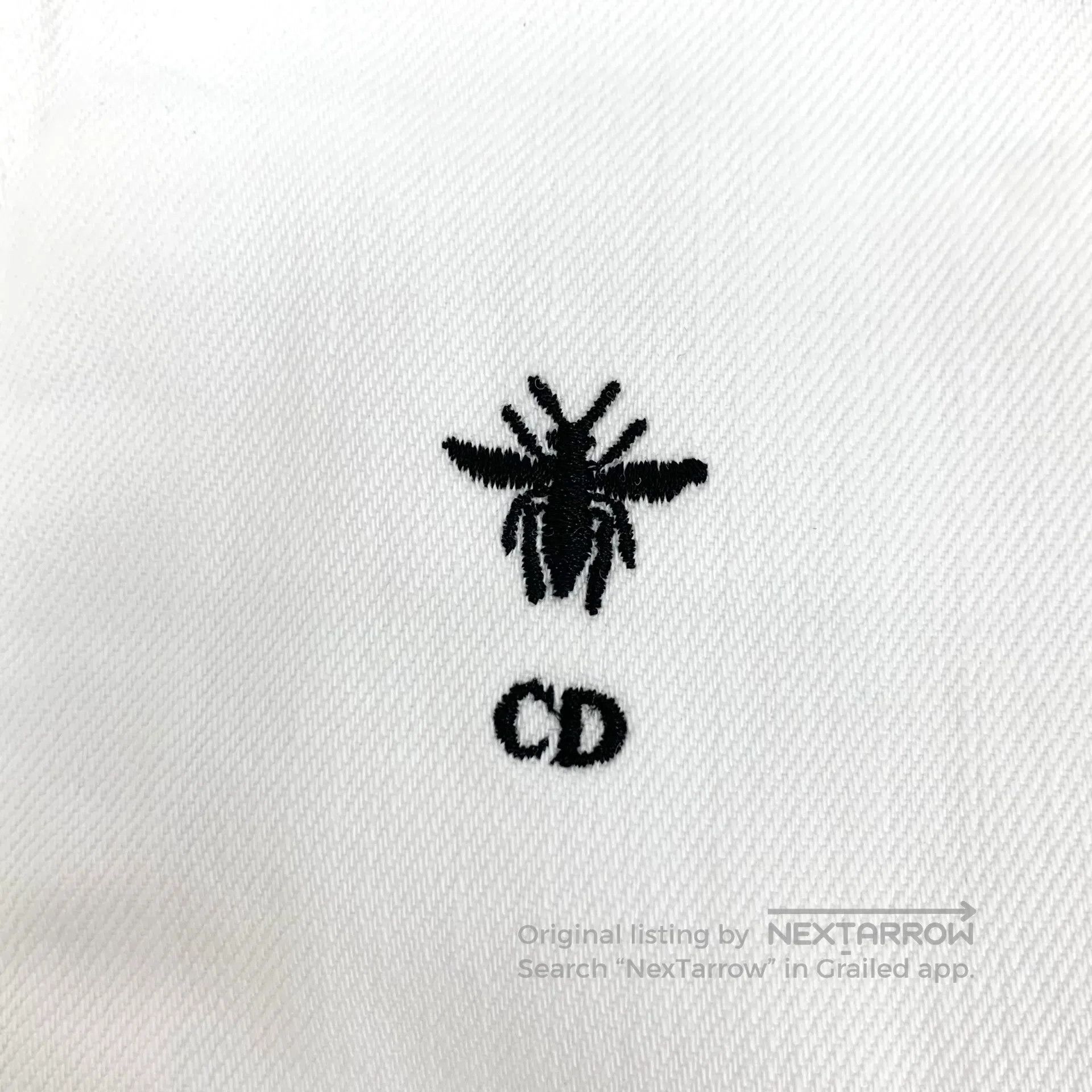 Dior Dior White bee embroidery cotton lapel single-breasted lon Size XS / US 0-2 / IT 36-38 - 5 Thumbnail