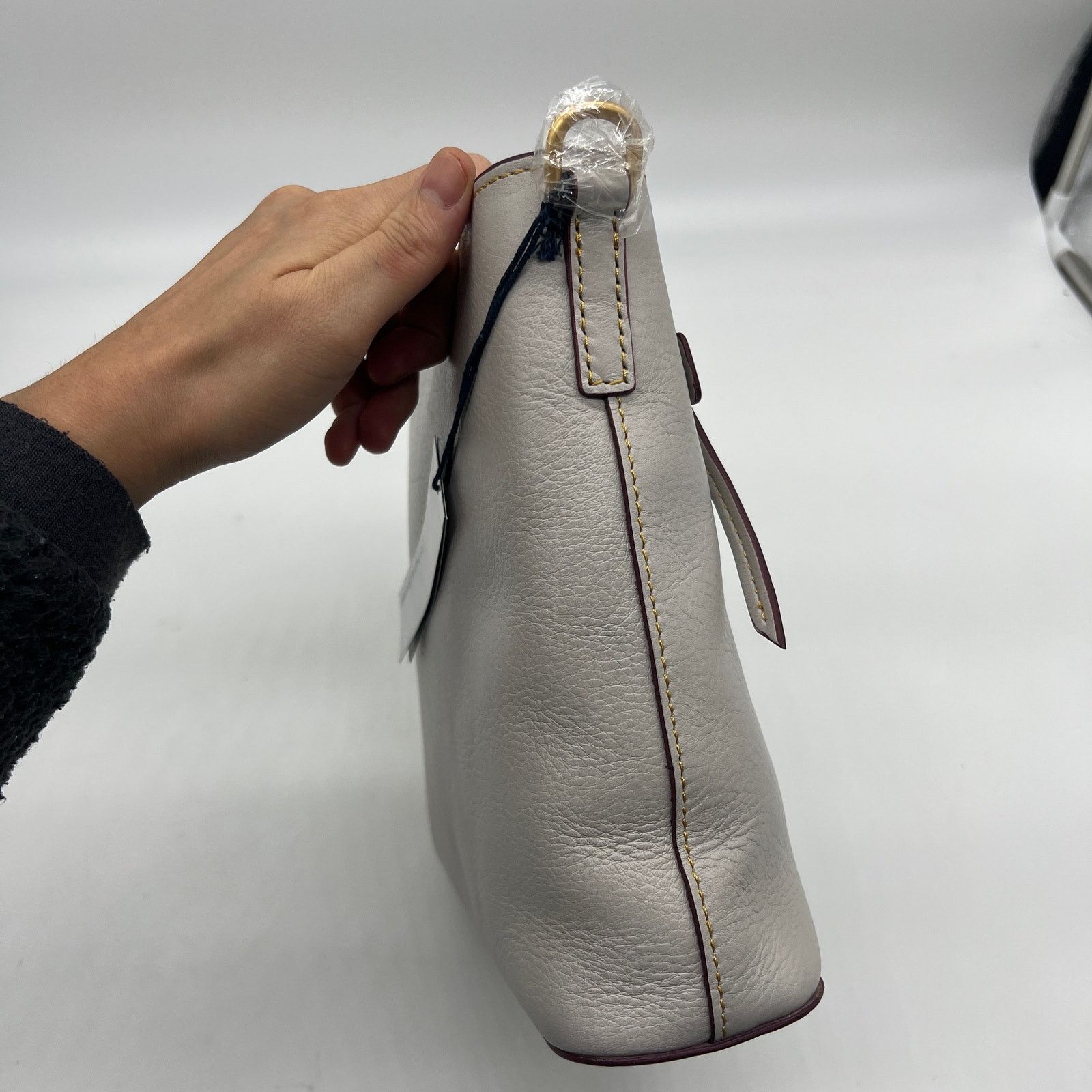 Dooney & Bourke Dooney & Bourke Florentine Zip Crossbody Handbags Ecru Size ONE SIZE - 10 Thumbnail