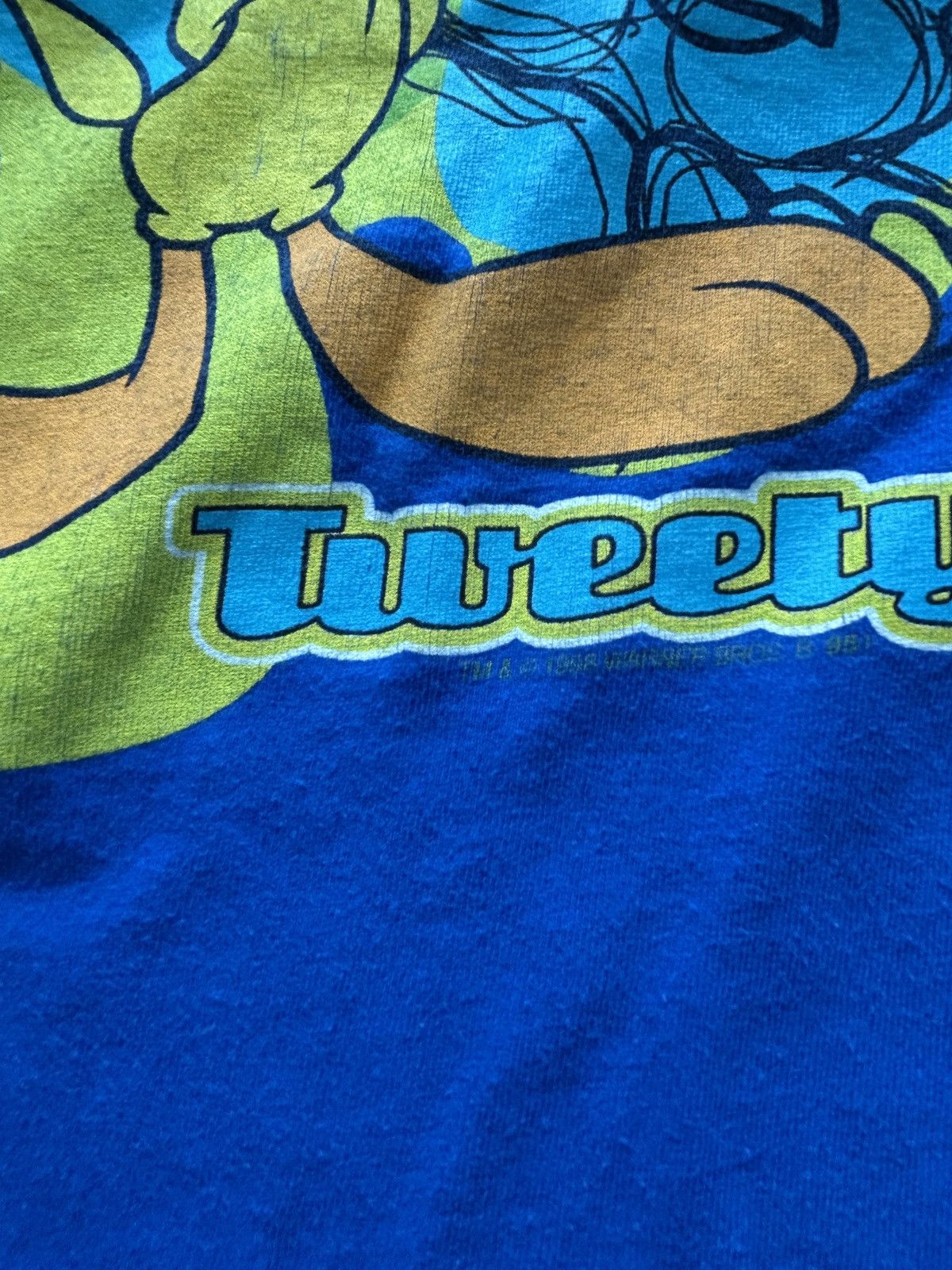 Vintage Vintage 90s Tweety Bird Graphic Tee Looney Tunes Size US L / EU 52-54 / 3 - 3 Thumbnail