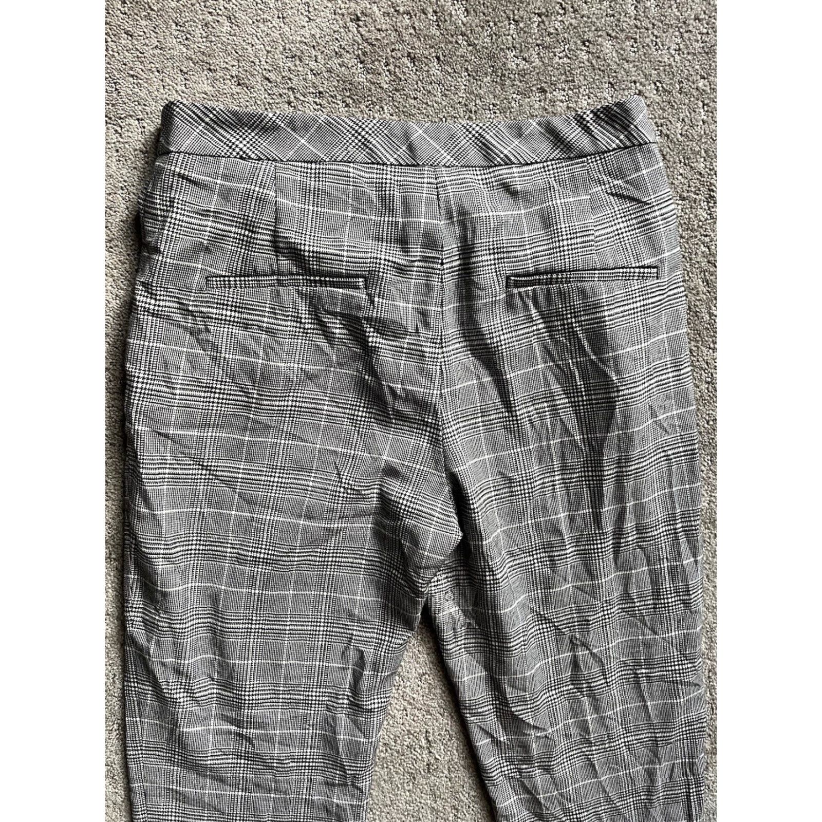 H&M H&M Gray Plaid Dress Pants Size 8 Regular Women's Size 30" / US 8 / IT 44 - 3 Thumbnail