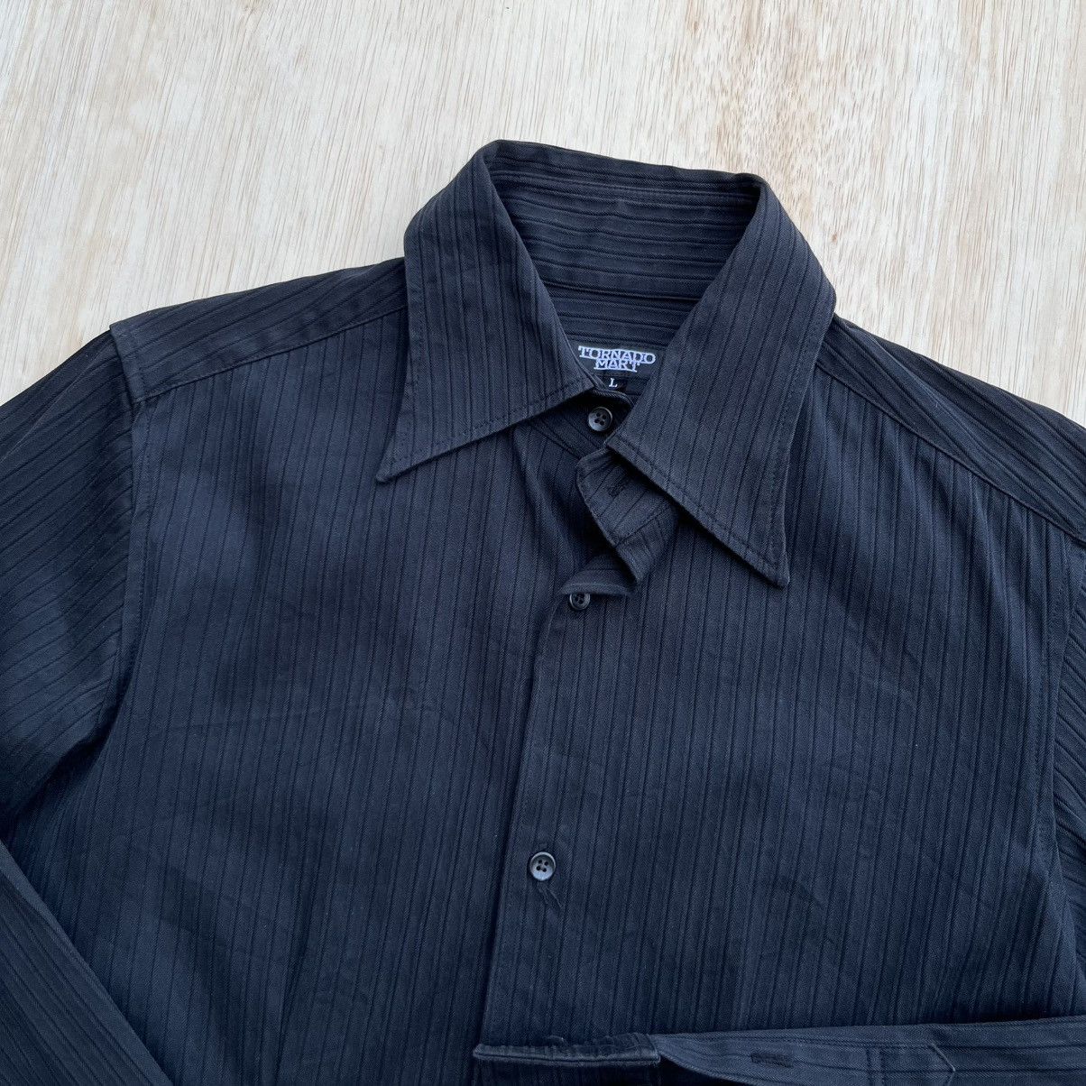 Tornado Mart TORNADO MART BLACK SLIM FIT LONG SLEEVE SHIRT Size US L / EU 52-54 / 3 - 2 Thumbnail