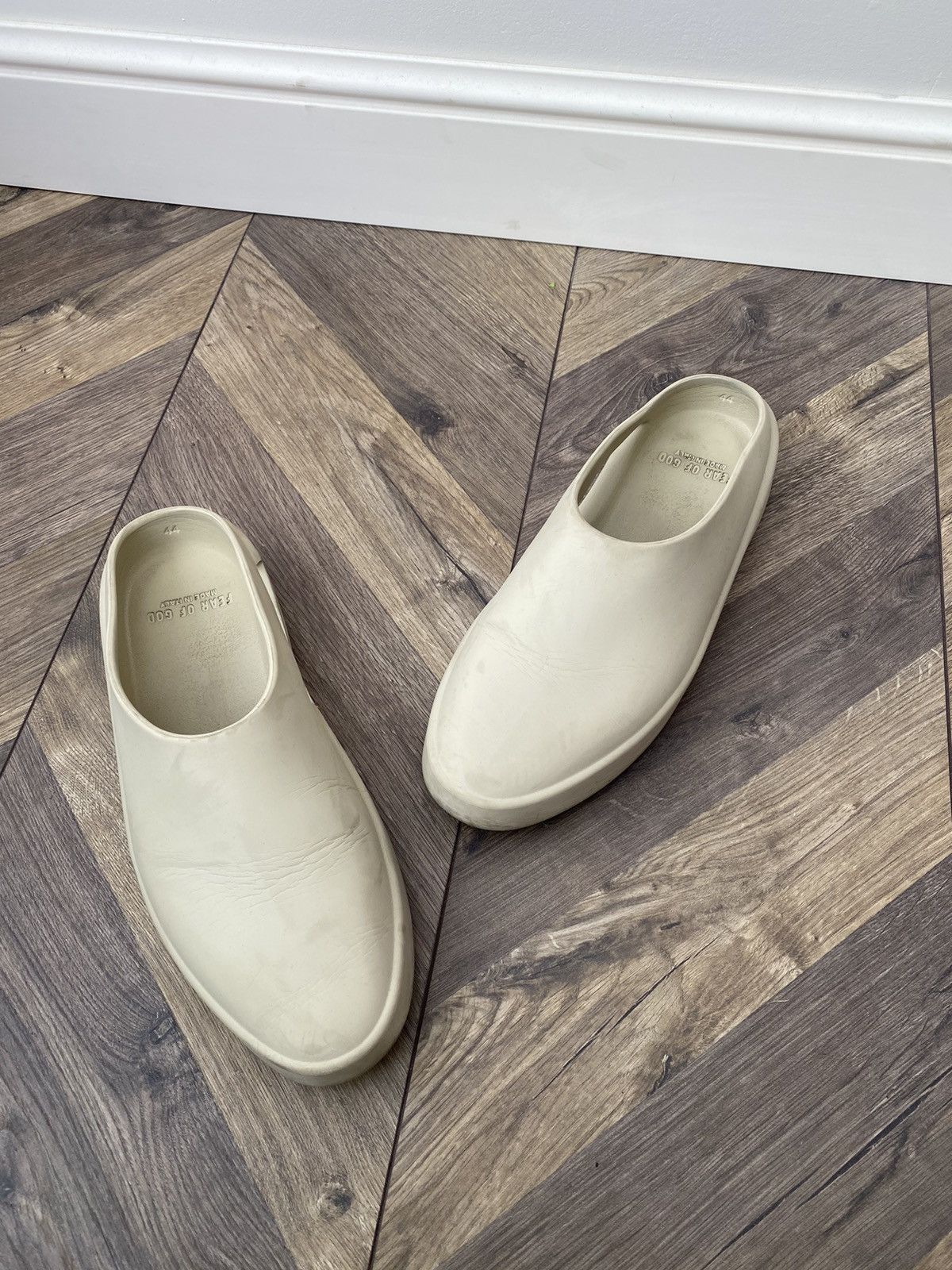 Designer × Fear of God × Vintage FEAR OF GOD THE CALIFORNIA 2.0 SNEAKER MULE BEIGE Size US 10 / EU 43 - 3 Thumbnail