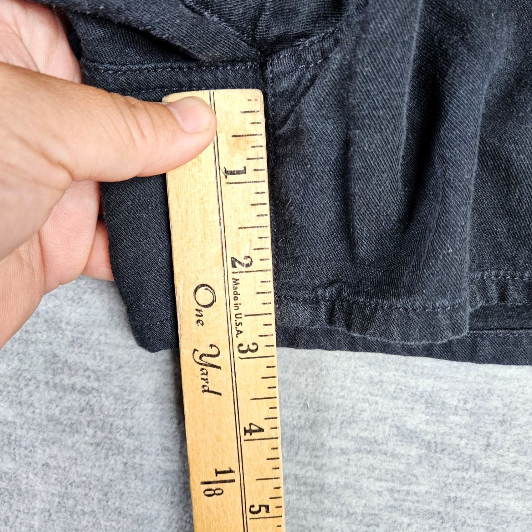 Madewell Madewell Black Elastic Waist Casual Women's Shorts S Cotton, Viscose 5-Pocket Chino** Size 28" / US 6 / IT 42 - 4 Thumbnail