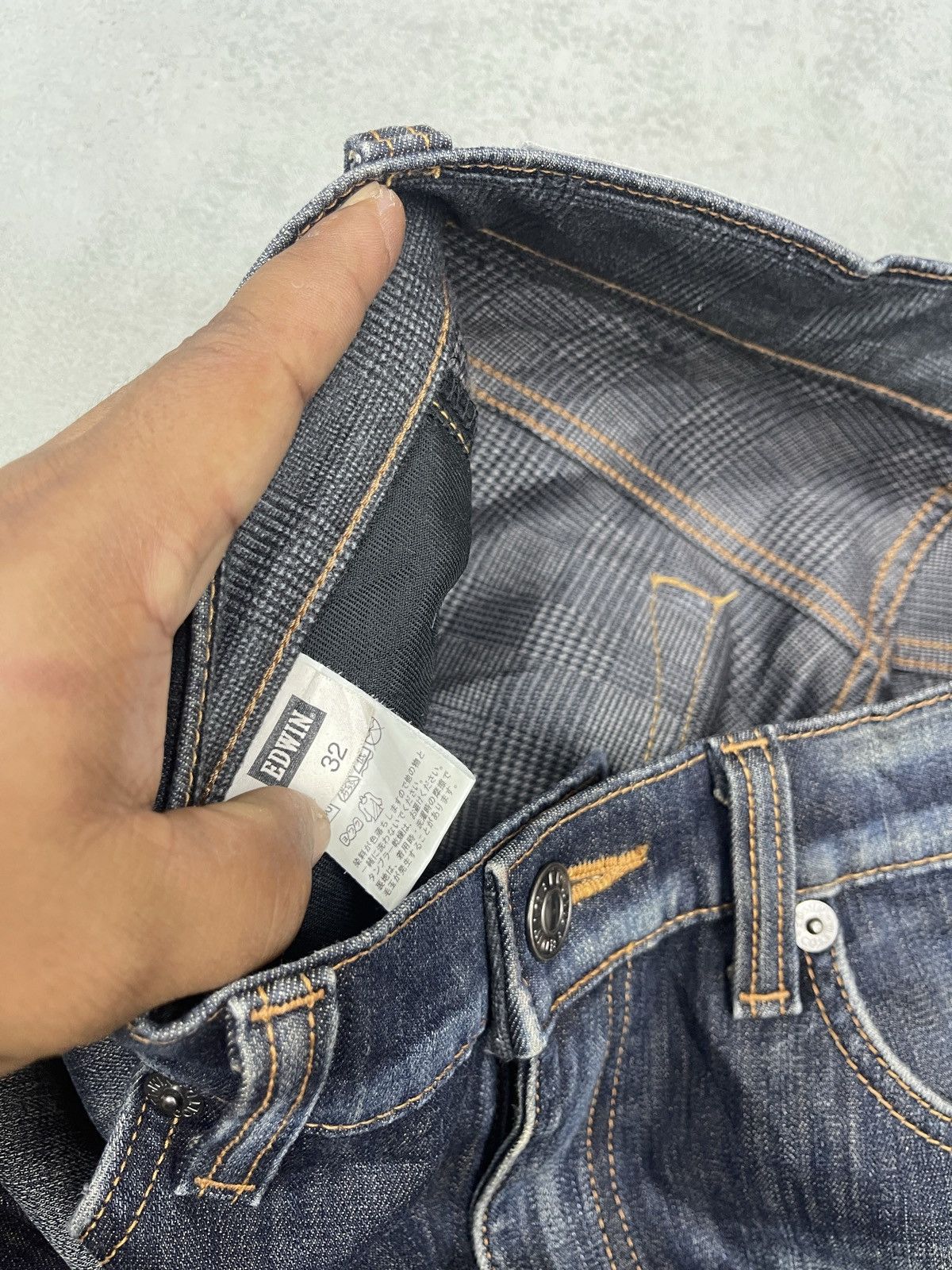Edwin × Japanese Brand STEALS🔥EDWIN WILD FIRE 503 DENIM Size US 32 / EU 48 - 12 Thumbnail
