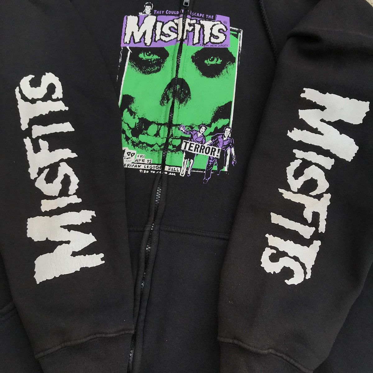 Misfits Vintage Misfits Terror Punk Rock Band Zip Up Hoodie Band Size US XXL / EU 58 / 5 - 7 Thumbnail