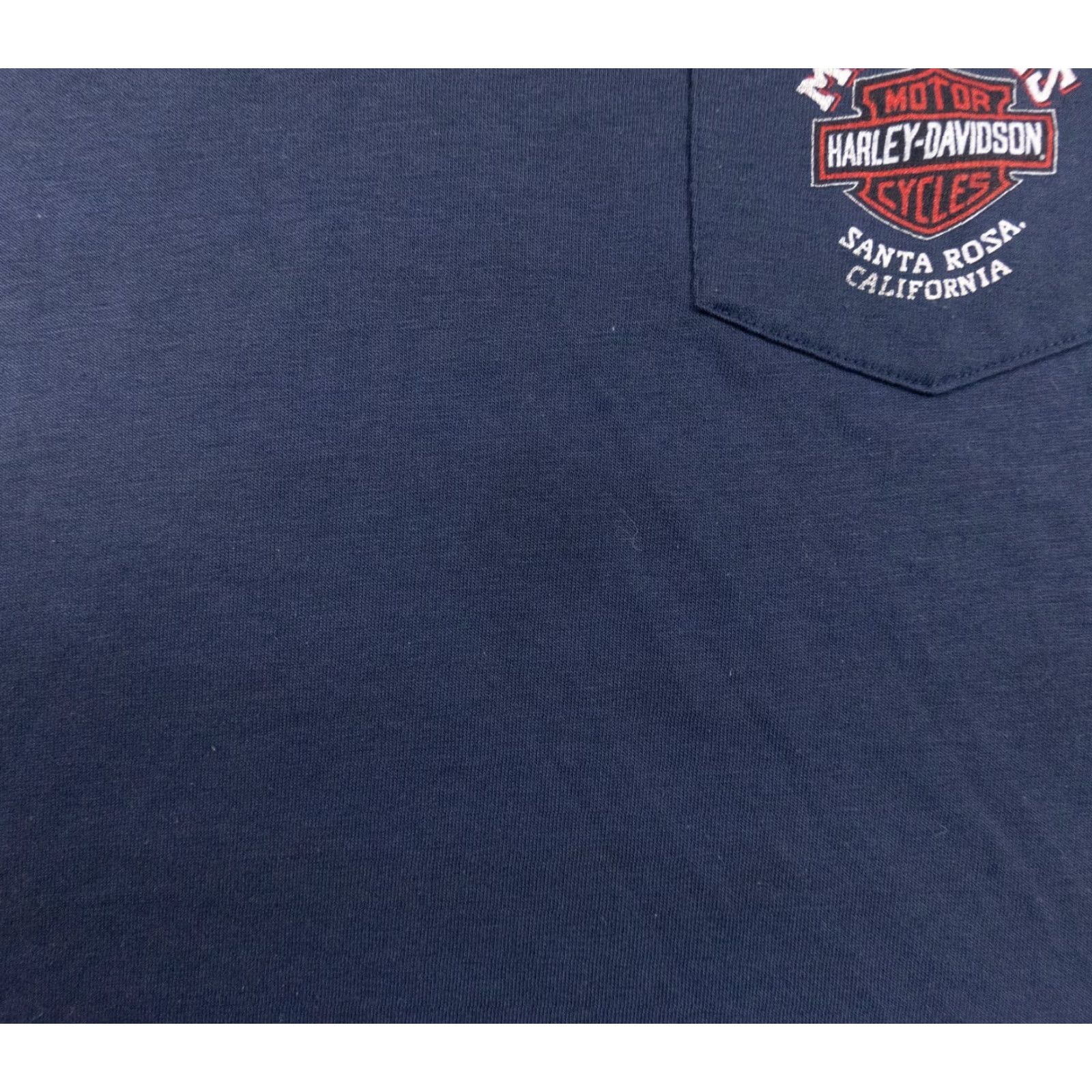 Harley Davidson VINTAGE Harley-Davidson Shirt Men XL Blue 80s Polo Short Sleeve Motorcycle Logo, Collared, Button, Cotton/Poly, Regular Fit, Vintage 1980s Size US XL / EU 56 / 4 - 4 Thumbnail