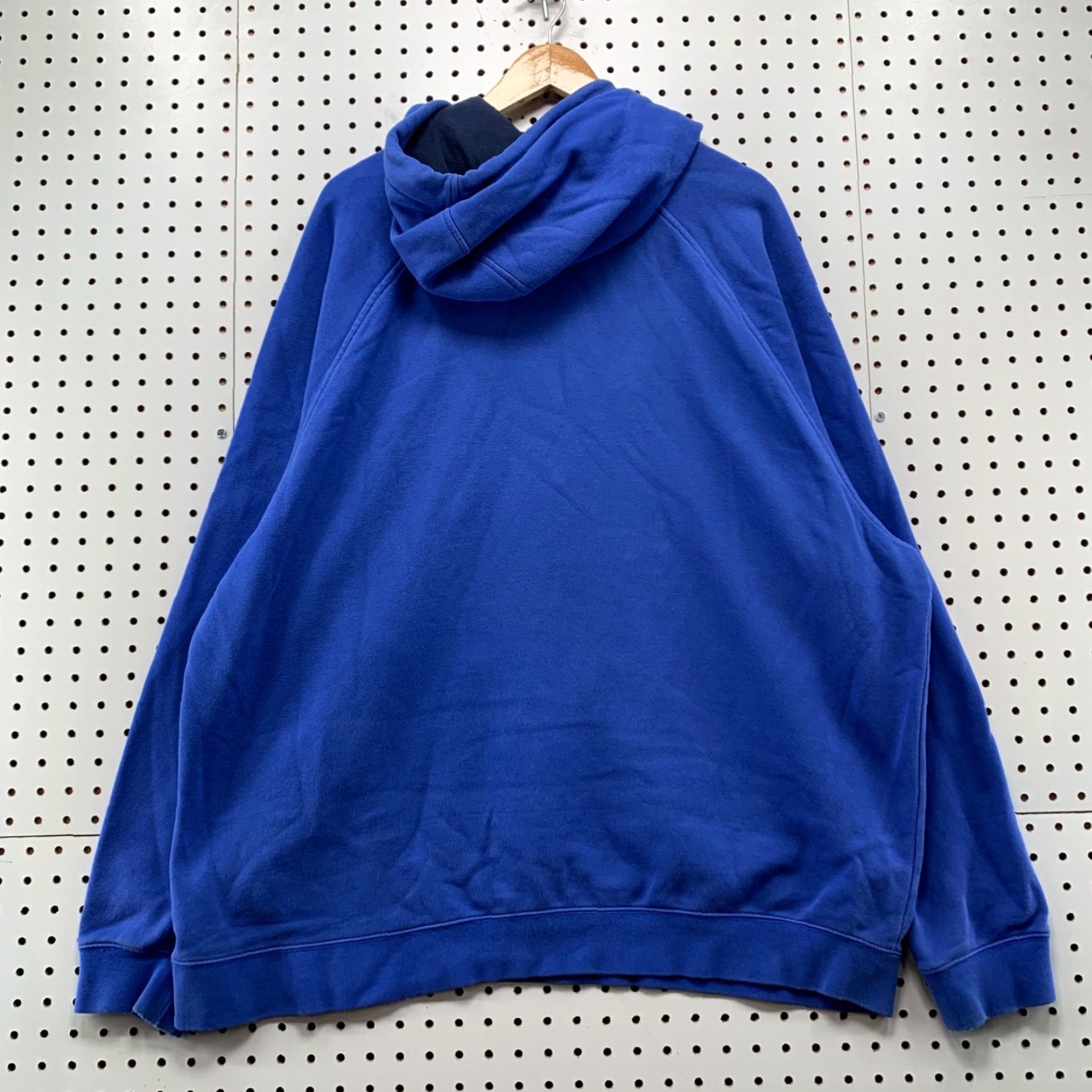 Vintage Nike Hoodie Sweatshirt Men 2XL Blue Y2K Pullover Fleece Winter Casual