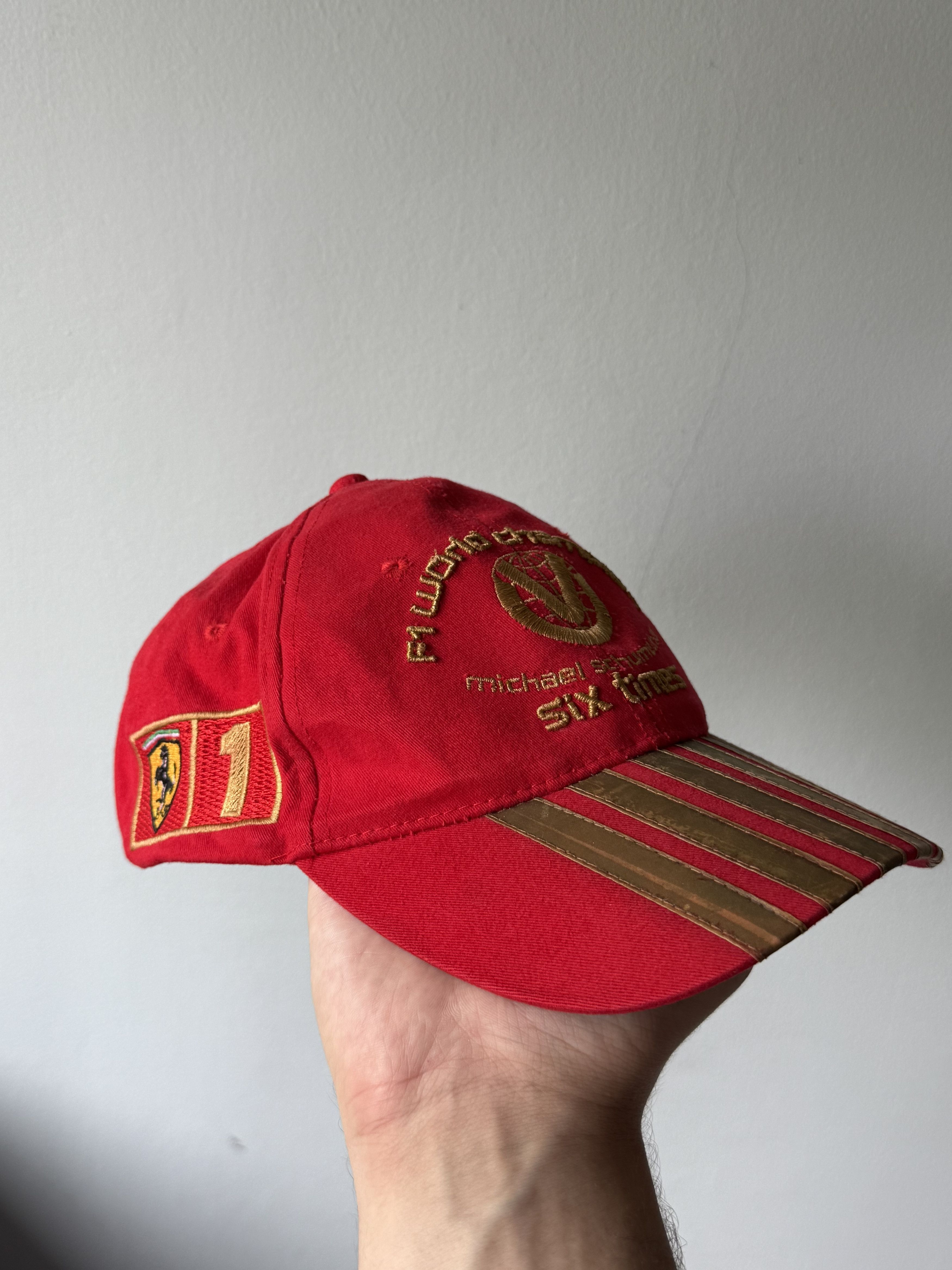 Formula 1 Vintage Michael Schumacher F1 World Champion Six Times Cap Size ONE SIZE - 7 Thumbnail