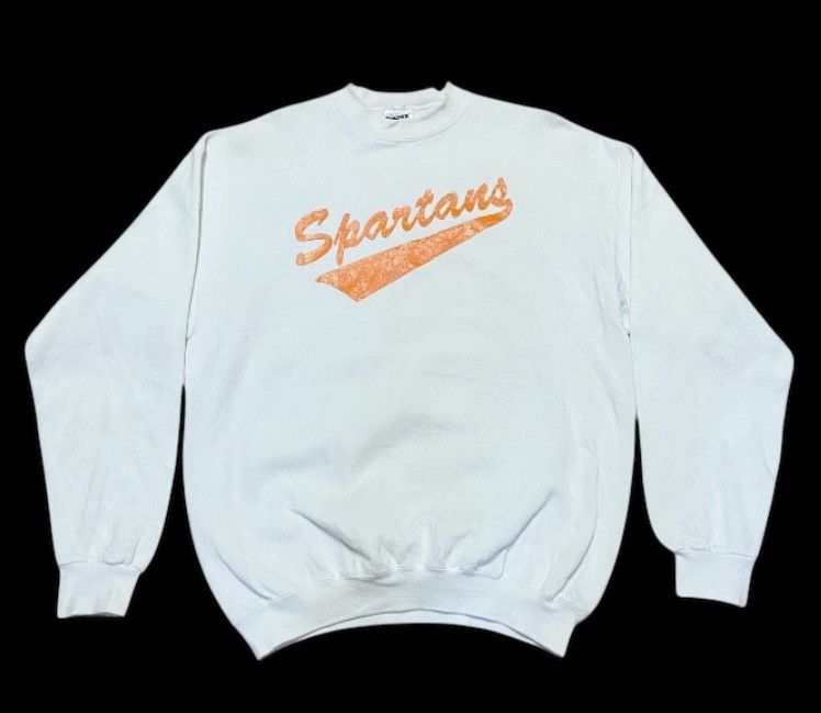 Vintage Vintage 90s Spartans Sweatshirt Large size usa made Size US L / EU 52-54 / 3 - 1 Thumbnail