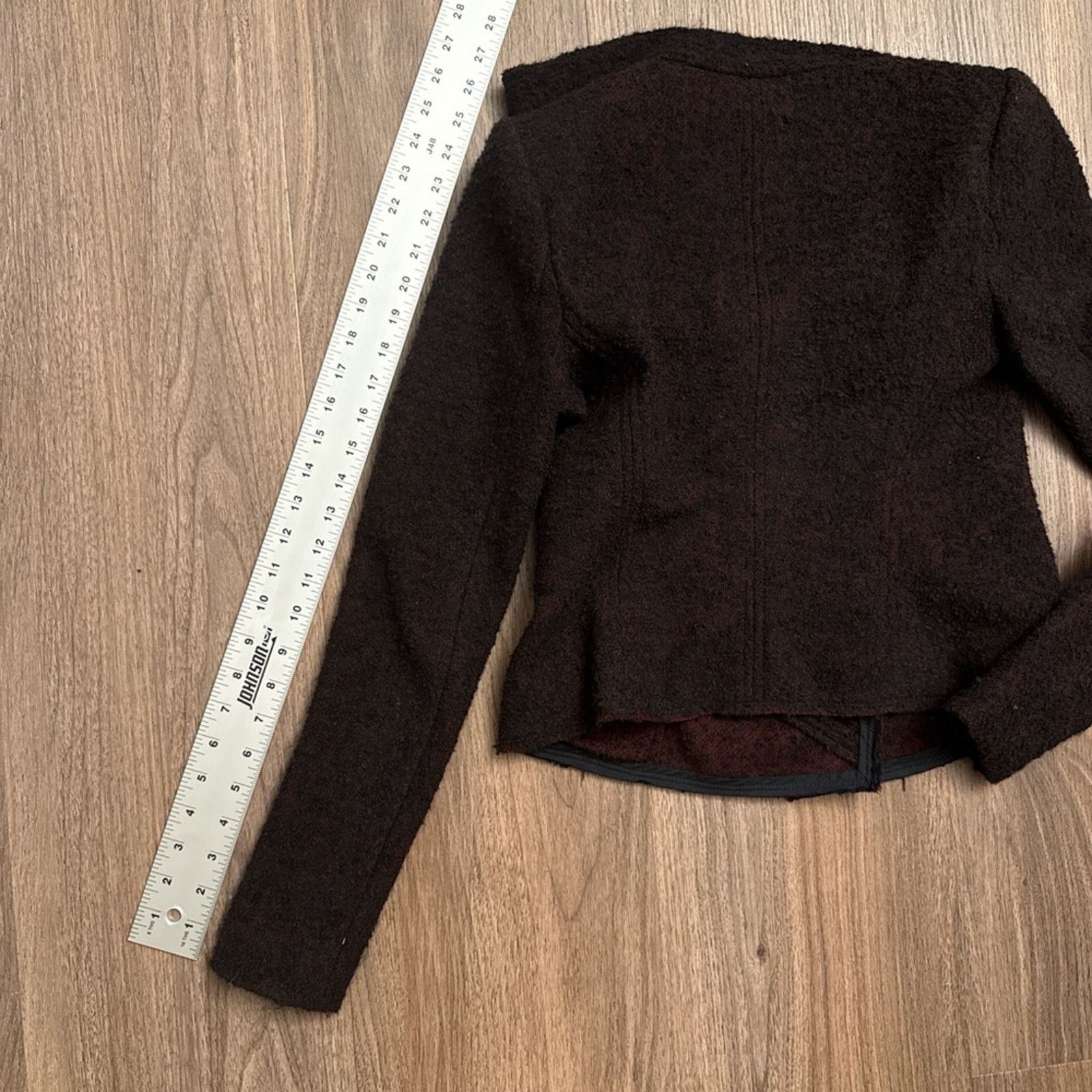 Isabel Marant Isabel Marant textured wool asymmetrical red and black jkt Size S / US 4 / IT 40 - 4 Thumbnail