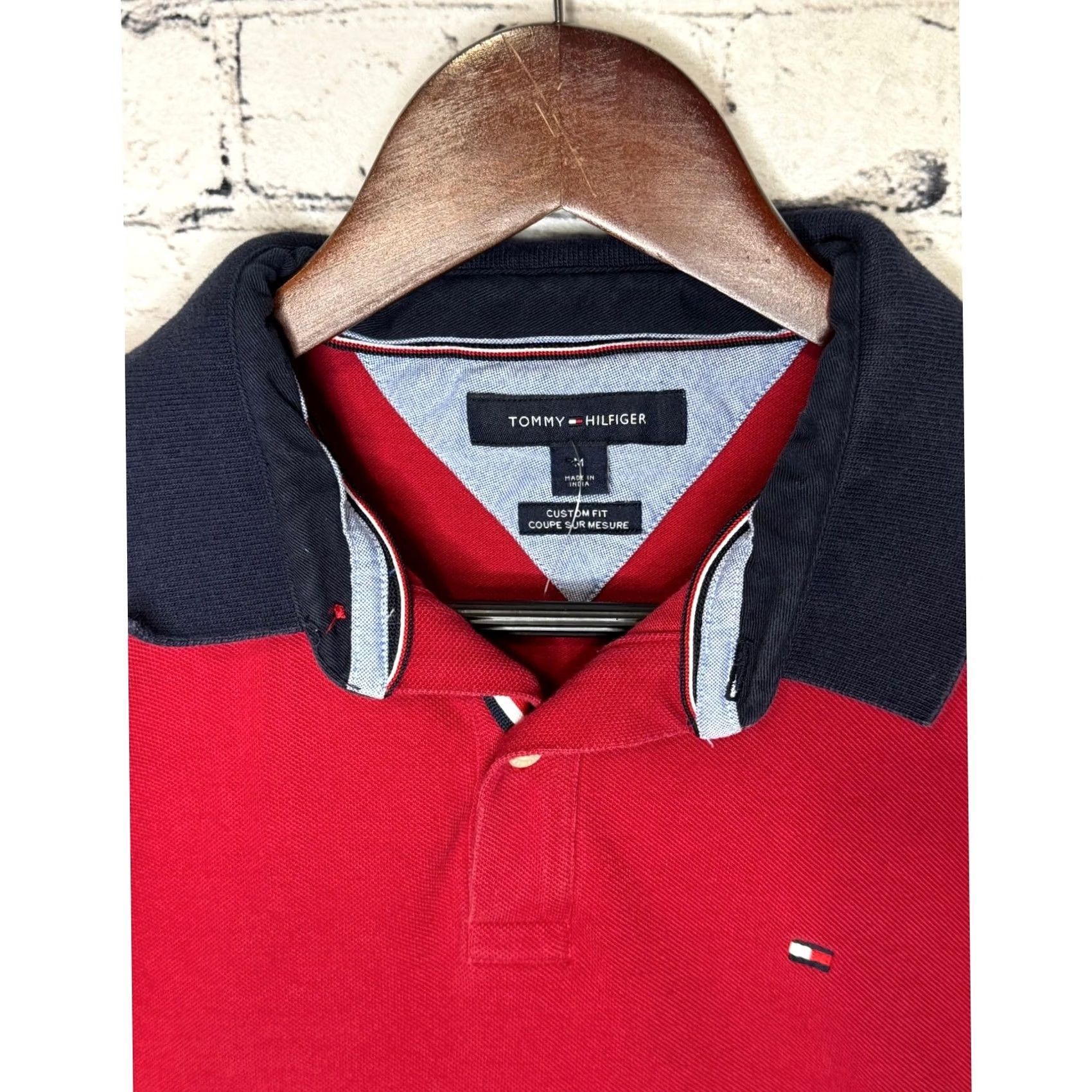 Tommy Hilfiger Tommy Hilfiger Polo Shirt Men Custom Fit Red Short Sleeve Size M Size US M / EU 48-50 / 2 - 3 Thumbnail